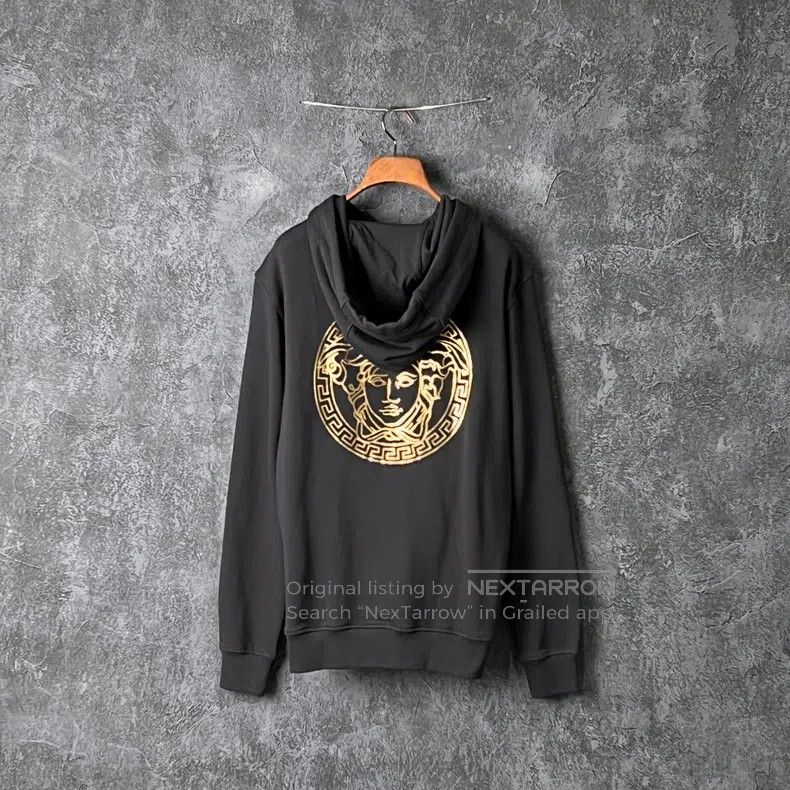 Versace Versace Black cotton hooded sweatshirt Size US XS / EU 42 / 0 - 2 Thumbnail