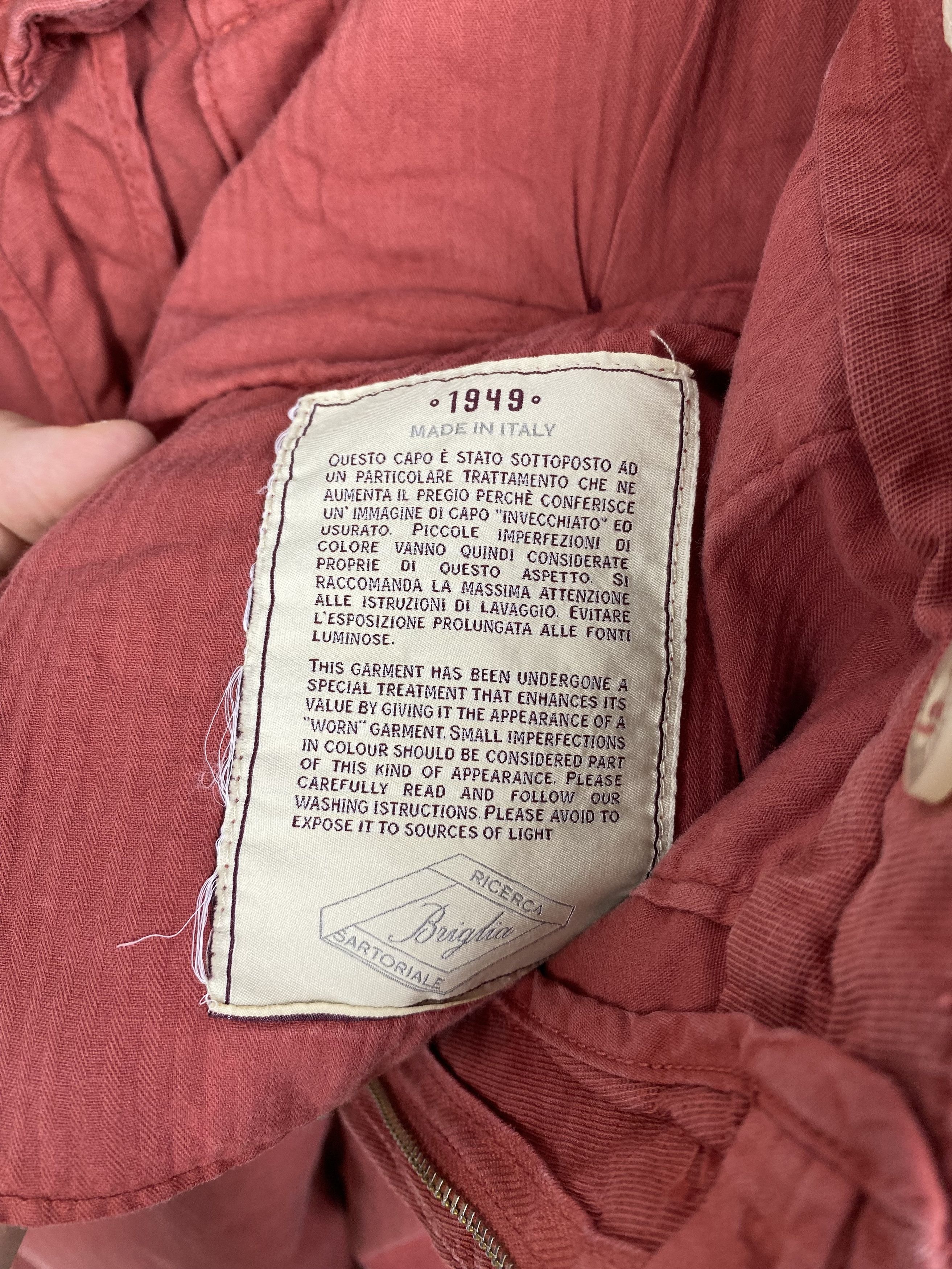 Other Briglia 1949 Men Garment Dyed Pants size 48 Size US 32 / EU 48 - 13 Thumbnail