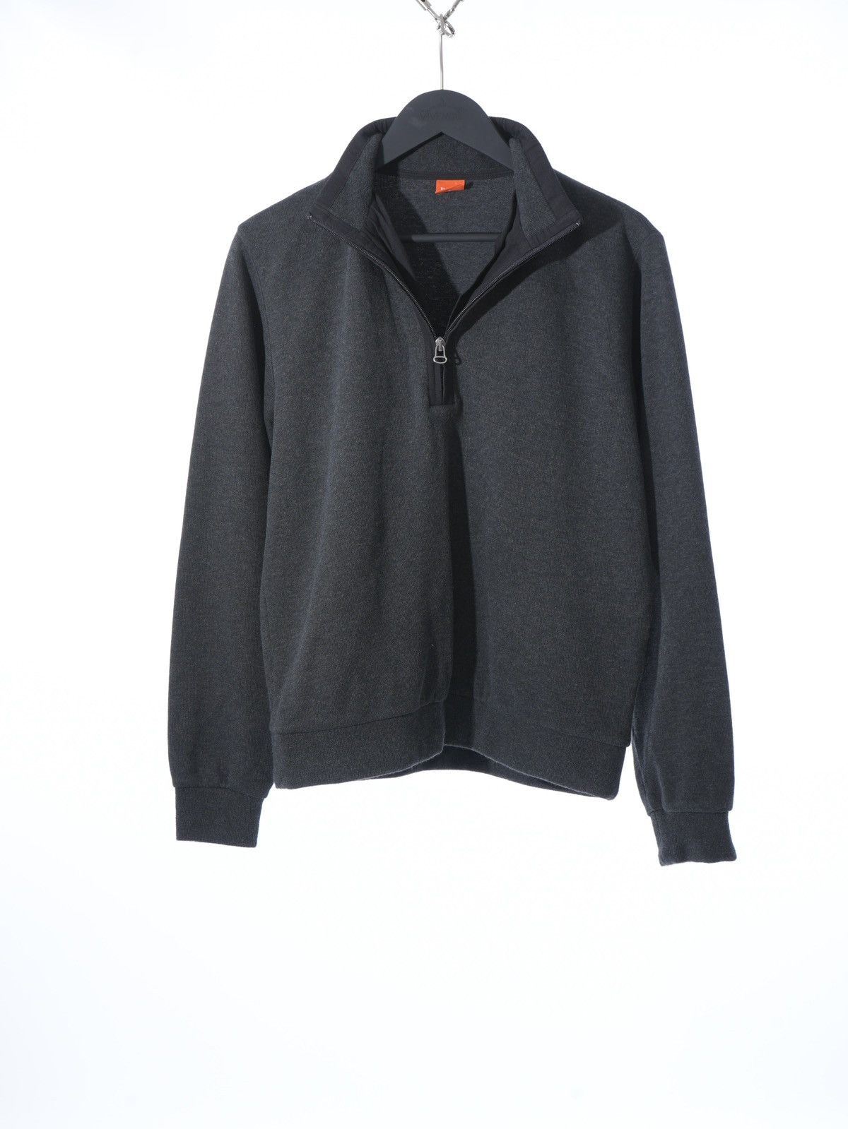 Hugo Boss HUGO BOSS 1/4 Hafl Zip Sweater Cotton Gray Size S Size US S / EU 44-46 / 1 - 1 Thumbnail