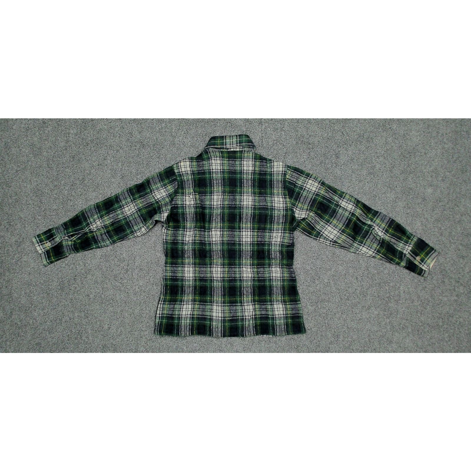 Vintage Brewster Wool O' The West 1970s Single Needle Plaid Shacket Size S / US 4 / IT 40 - 6 Thumbnail