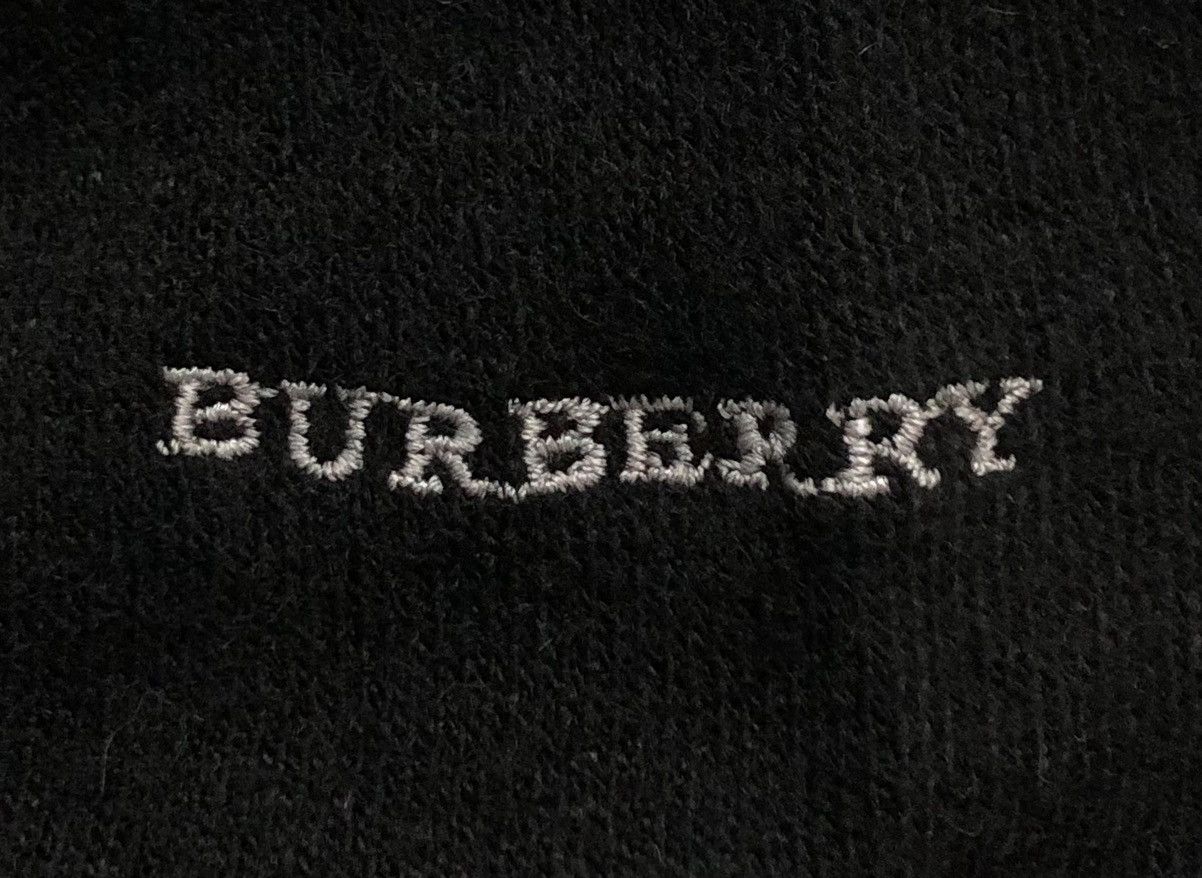 Burberry × Vintage Burberry London Long Sleeve Top Black with Nova Check Accent Size US M / EU 48-50 / 2 - 7 Thumbnail
