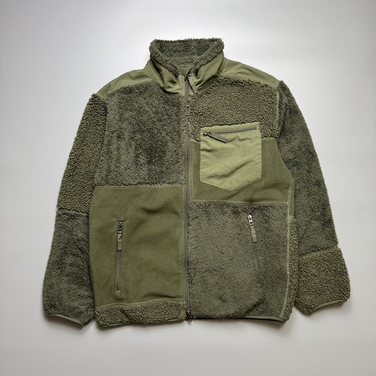 Engineered Garments × Uniqlo Uniqlo x Engineered Garments - Fleece Army Green Jacket Size US M / EU 48-50 / 2 - 1 Thumbnail