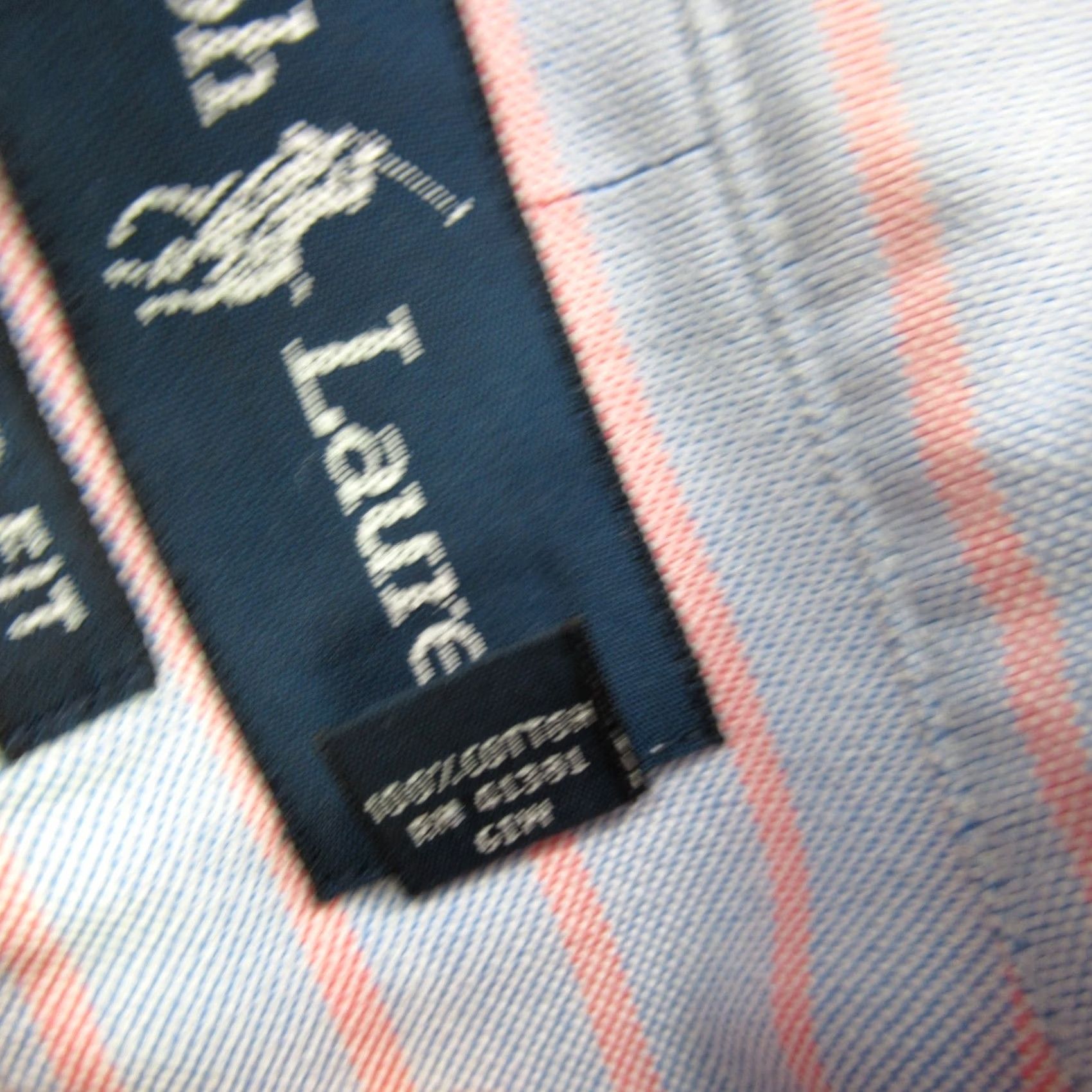 Polo Ralph Lauren Ralph Lauren Shirt Mens Long Sleeve Button Front Stripes Classic Orange Multicolor 100% Cotton Knit with Logo, Embroidered, Pocket, Regular Fit, L Size US L / EU 52-54 / 3 - 5 Thumbnail