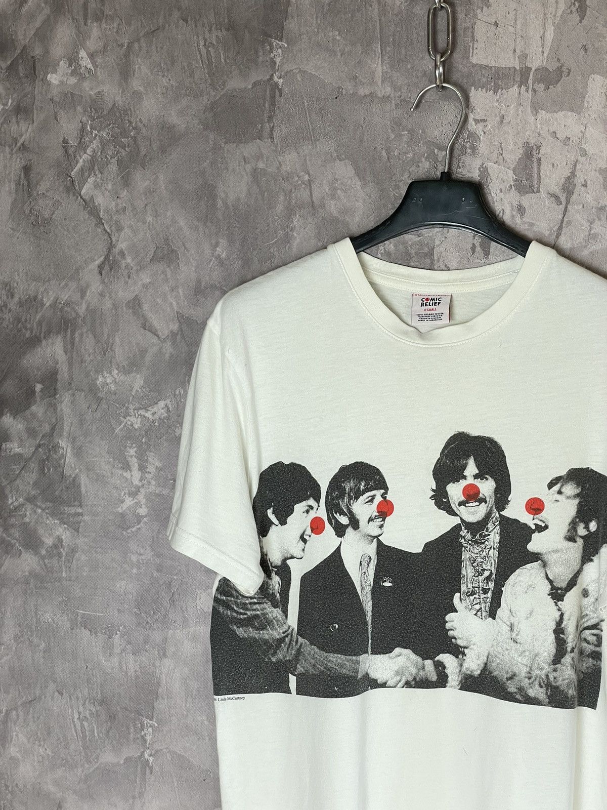 Vintage T-Shirt Comic Relief Tee Big Print Clown Y2k Style Size US XS / EU 42 / 0 - 3 Thumbnail