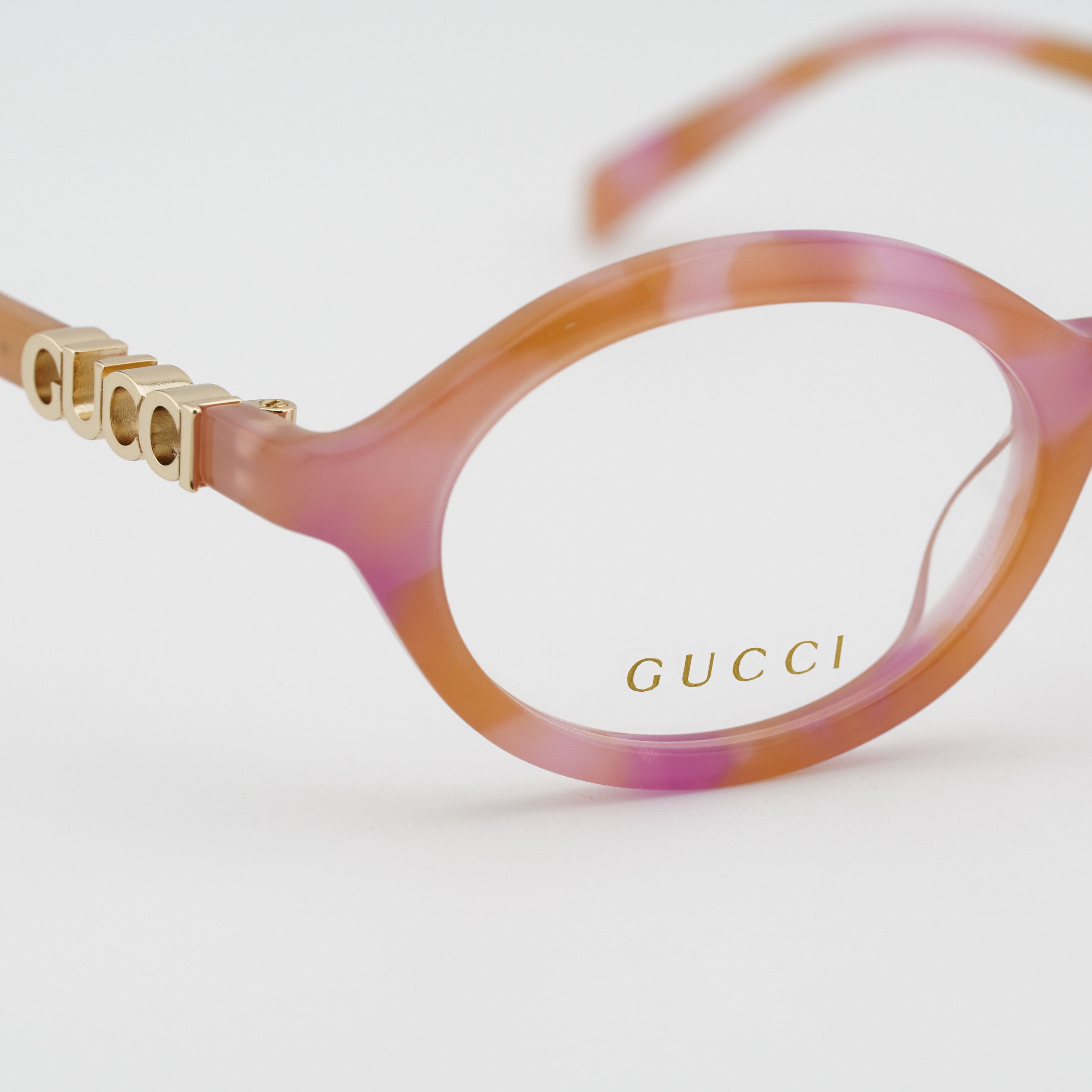 Gucci Gucci GG2153O 004 Eyeglasses Pink / Orange 51mm Oval Frame Size ONE SIZE - 9 Thumbnail