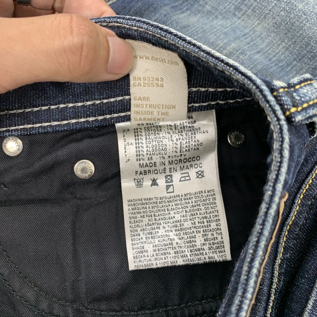 Diesel Industry 00’s Zathan Blue Washed Flared Jeans