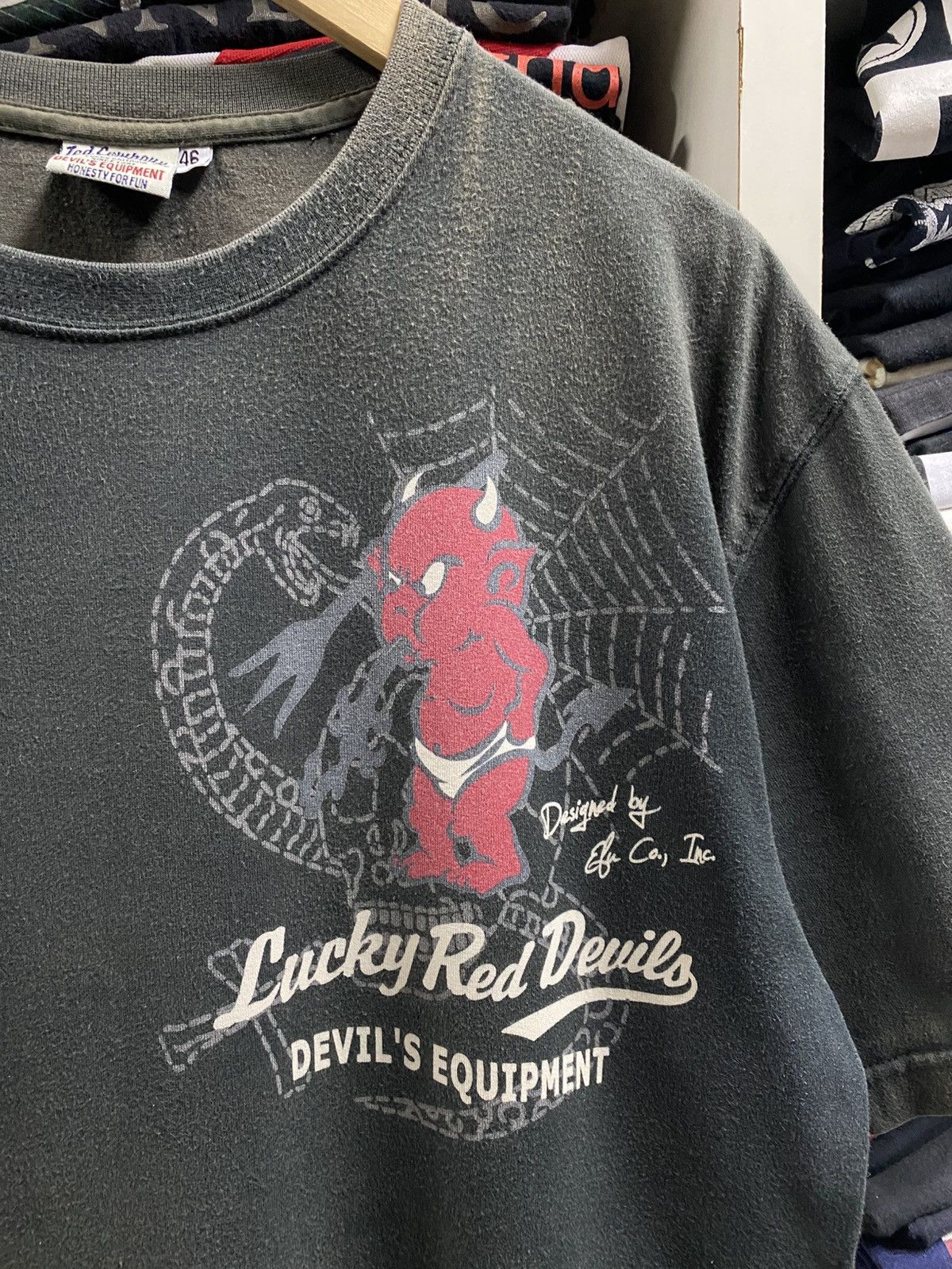 Buzz Rickson's × Vintage Vintage Ted Company “Devil Equipment” T-Shirt Size US L / EU 52-54 / 3 - 6 Thumbnail