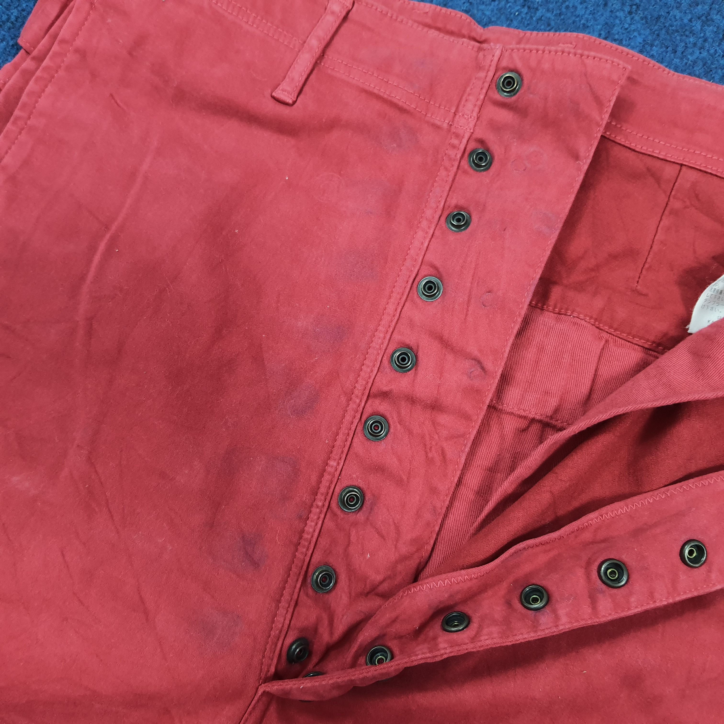Kapital KAPITAL Japan Red Cotton Tencel Stretch Pants C297N25 Size 26" / US 2 / IT 38 - 7 Thumbnail