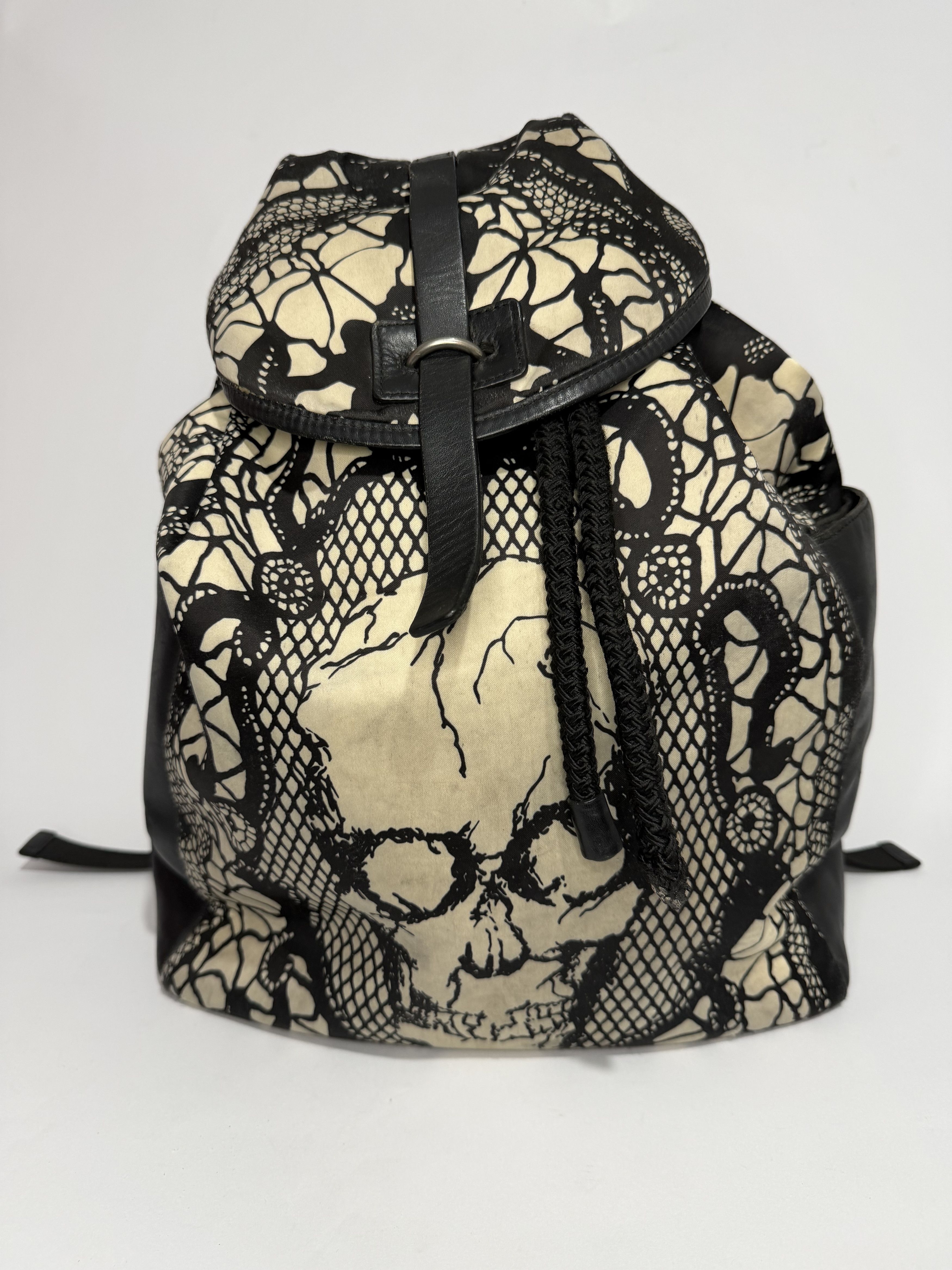 Alexander McQueen Alexander McQueen Satin Skull & Lace Backpack Size ONE SIZE - 1 Thumbnail