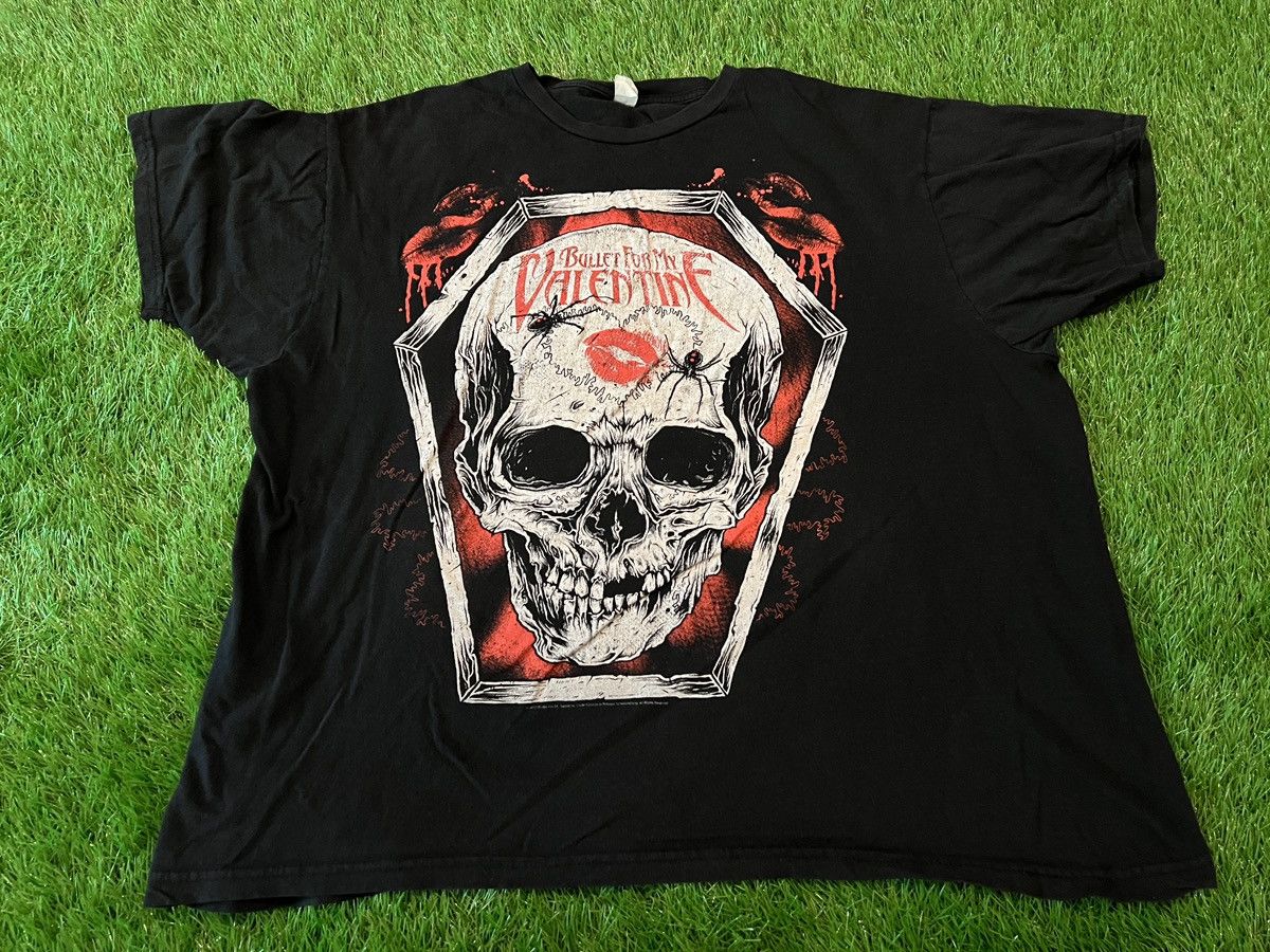 Bullet For My Valentine バンドT 2010 TOUR Vintage T Shirt Bullet For My Valentine - Gem