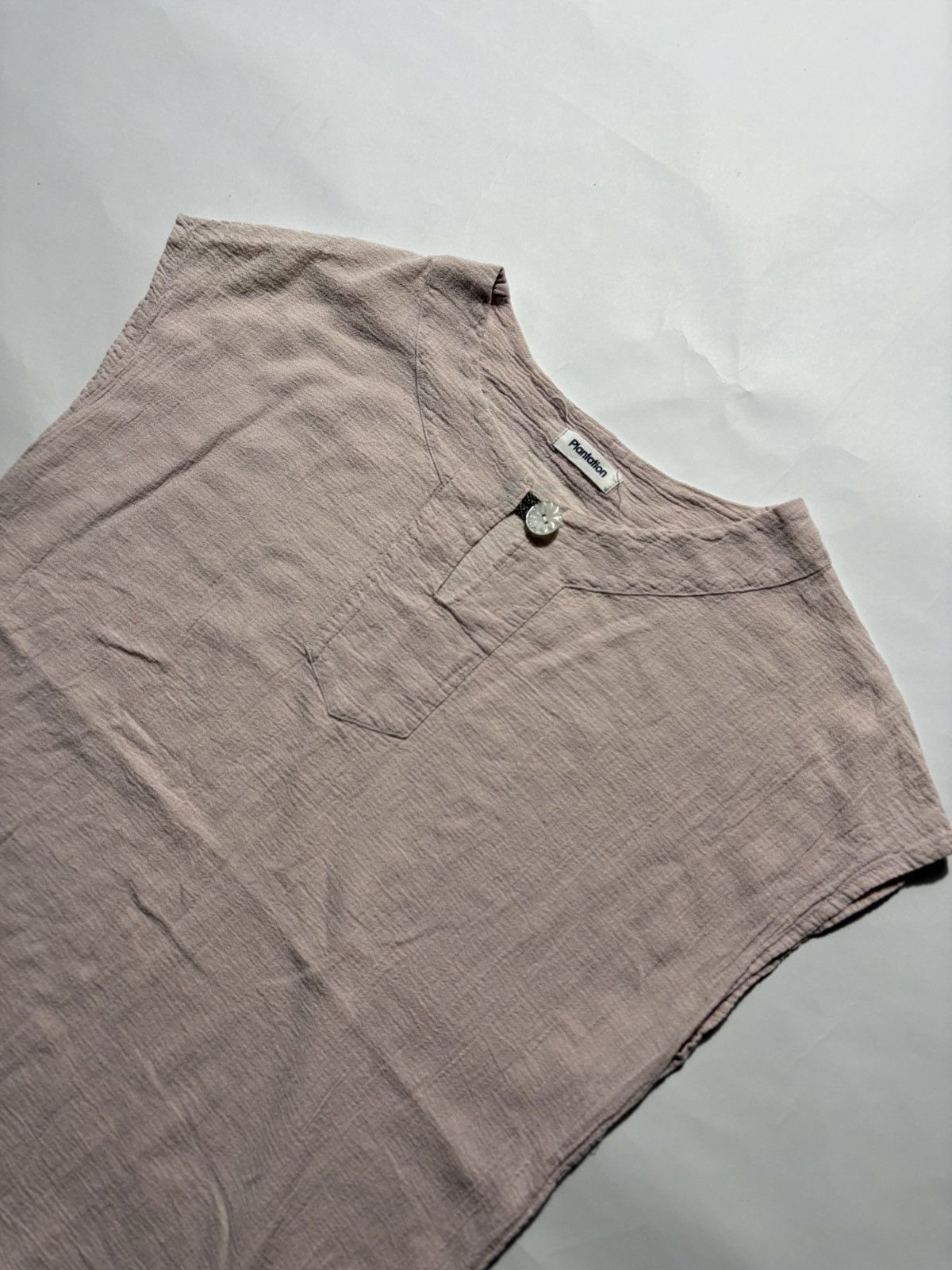 Issey Miyake PLANTATION BY ISSEY MIYAKE CHINESE STYLE TANKTOP Size M / US 6-8 / IT 42-44 - 2 Thumbnail