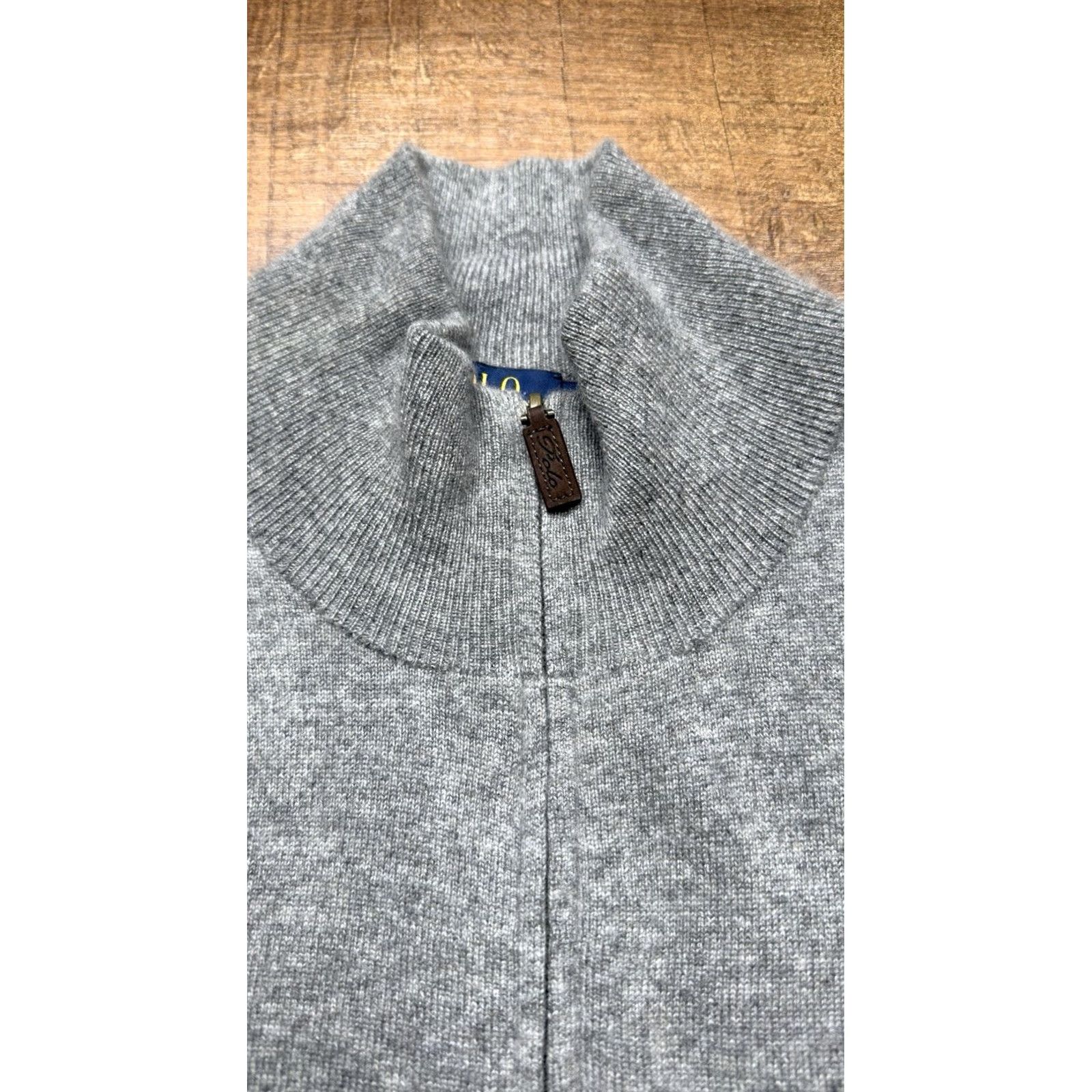 Ralph Lauren VINTAGE? (No) NWOT POLO RALPH LAUREN Gray 100% Cashmere 1/4 Zip Sweater Mens 2XL Size US XXL / EU 58 / 5 - 4 Thumbnail