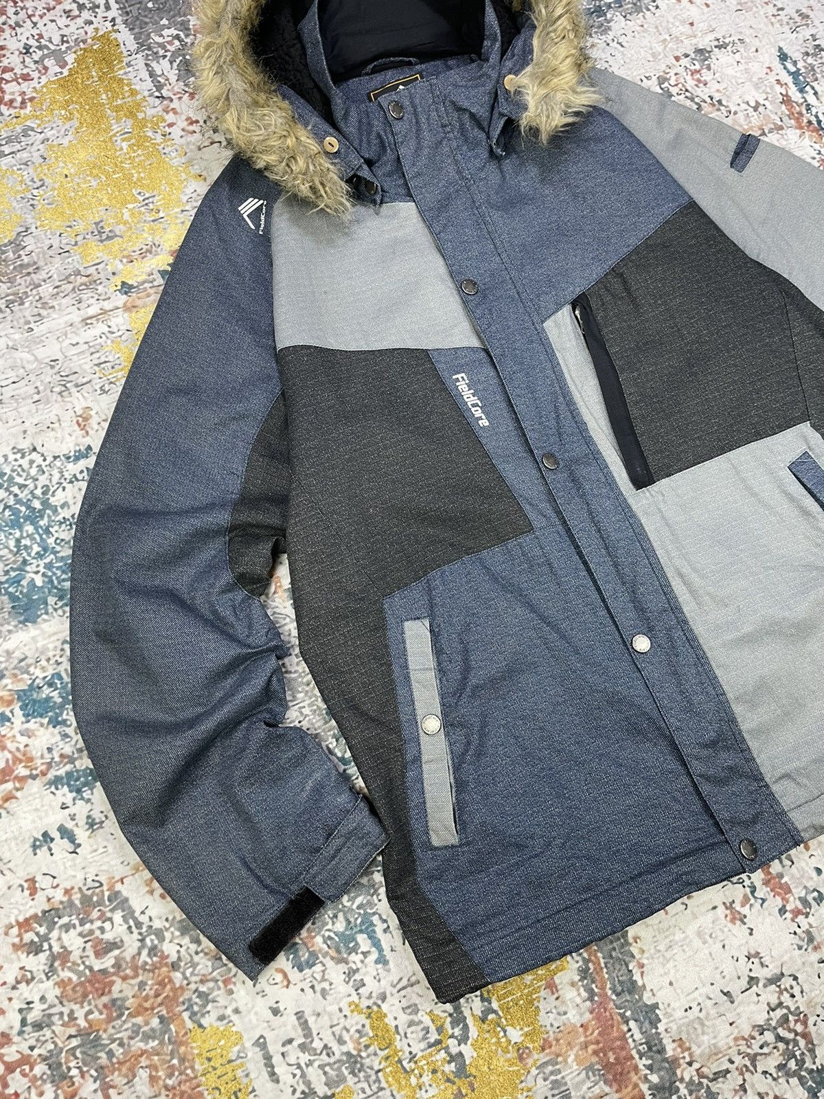 Japanese Brand Steals🔥Fieldcore Japan Ripstop Patch Jacket Size US L / EU 52-54 / 3 - 4 Thumbnail