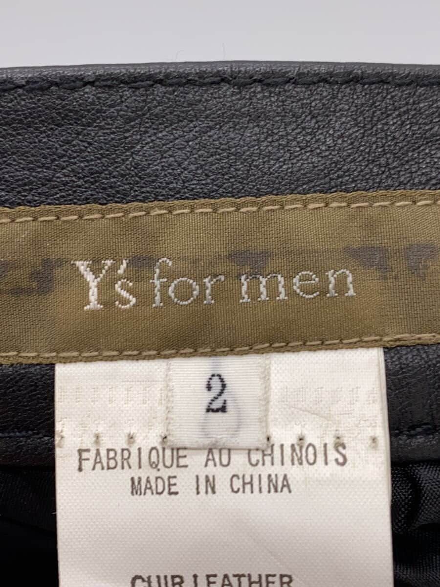 Yohji Yamamoto yohji yamamoto Y's for men 94SS/Cow leather wide pants Size US 31 - 4 Thumbnail
