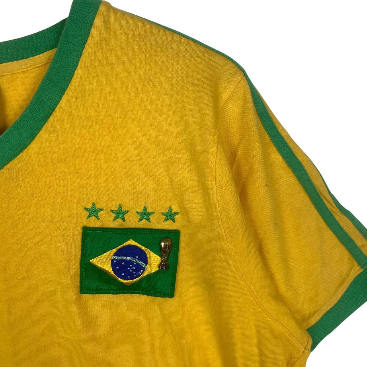 Vintage Vintage 1998 ADIDAS BRAZIL TEAM World Cup France Tee Shirt Size US XL / EU 56 / 4 - 5 Thumbnail