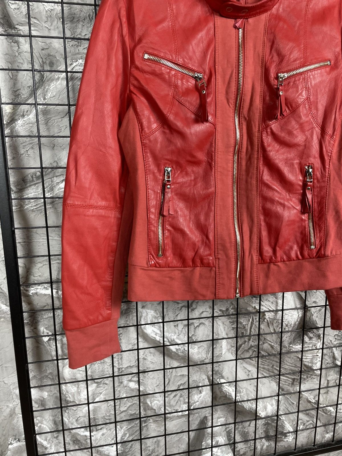 If Six Was Nine Archive 2000s Y2K Leather Jacket Tyler Durden Kmrii LGB Vibe Size US S / EU 44-46 / 1 - 5 Thumbnail