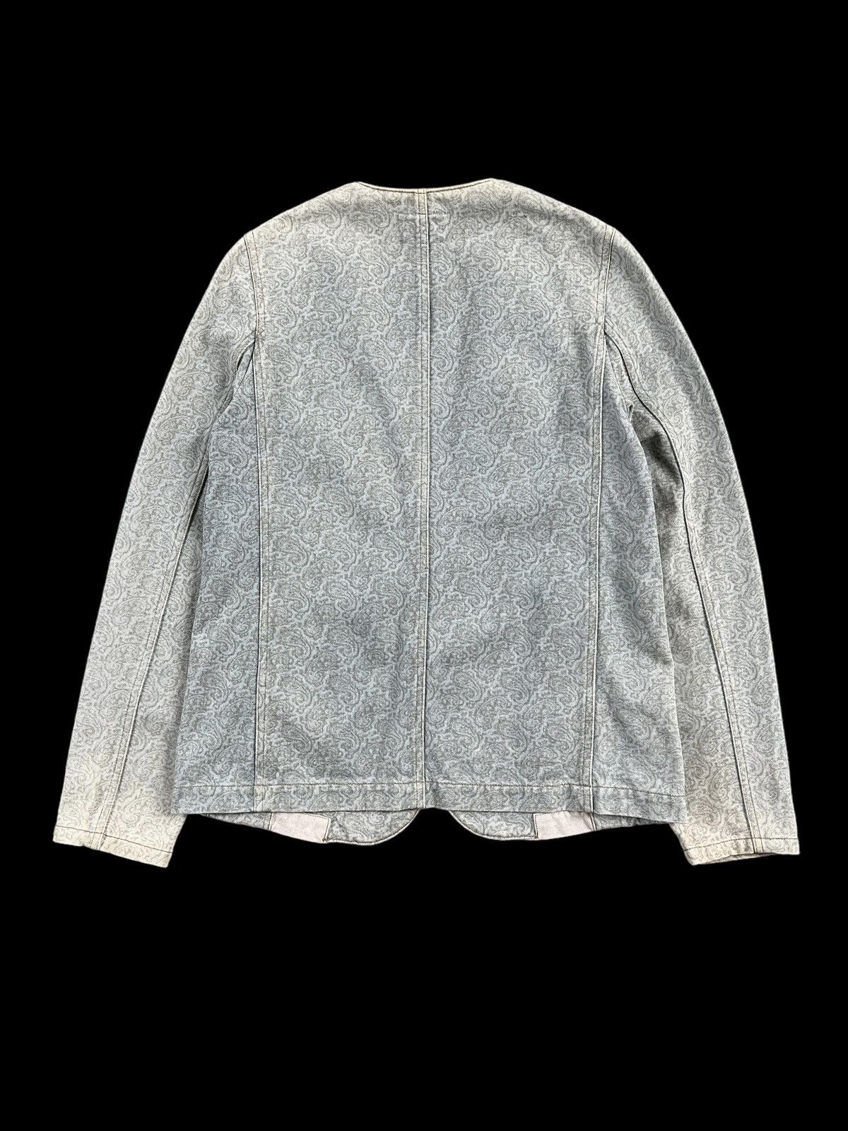 Toga Vintage 90s Toga Reconstructed Paisley Denim Blazer Size US S / EU 44-46 / 1 - 2 Thumbnail
