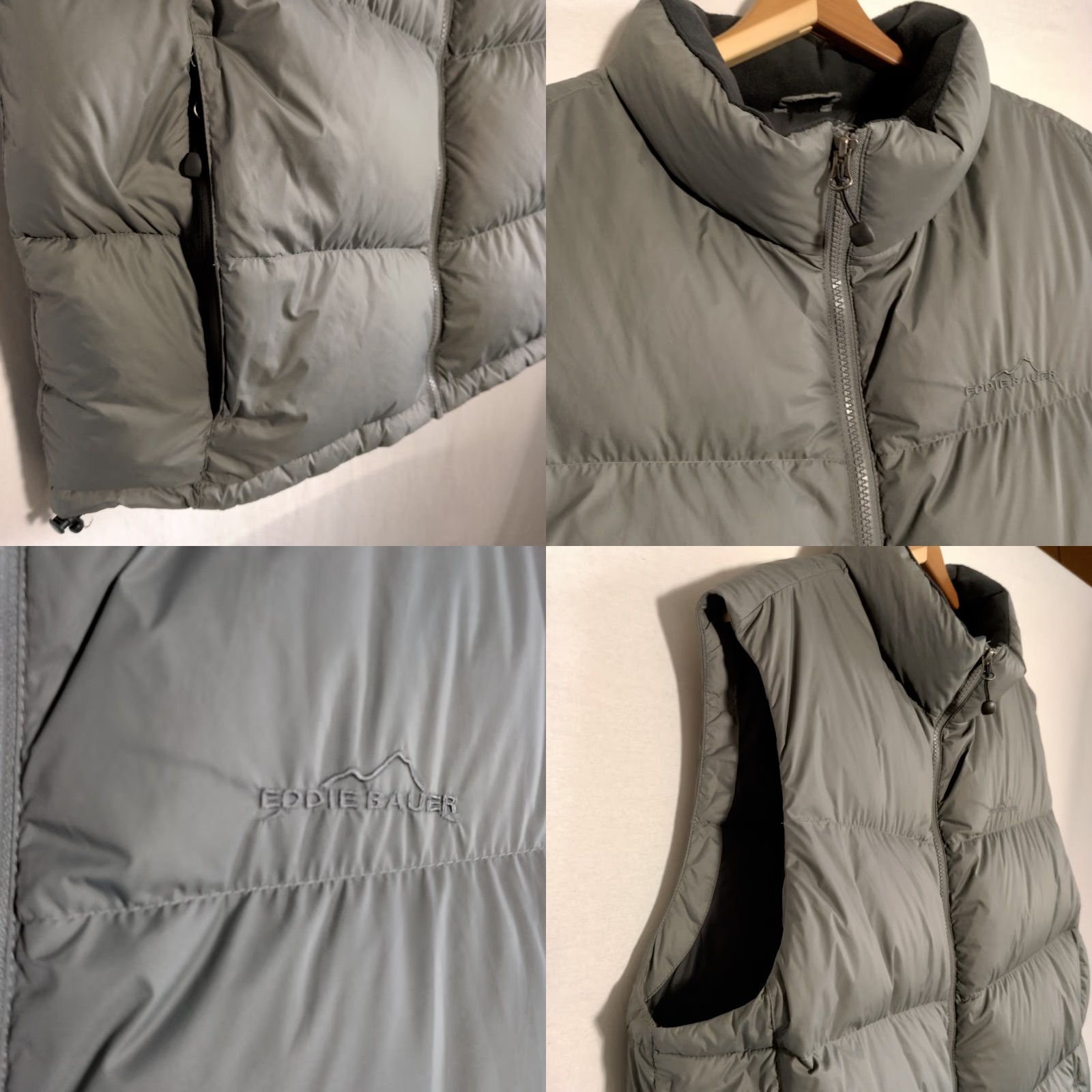 Eddie Bauer VINTAGE Eddie Bauer EB700 Puffer Vest Men L Tall Gray Goose Down Jacket Zip Up Size US L / EU 52-54 / 3 - 10 Thumbnail