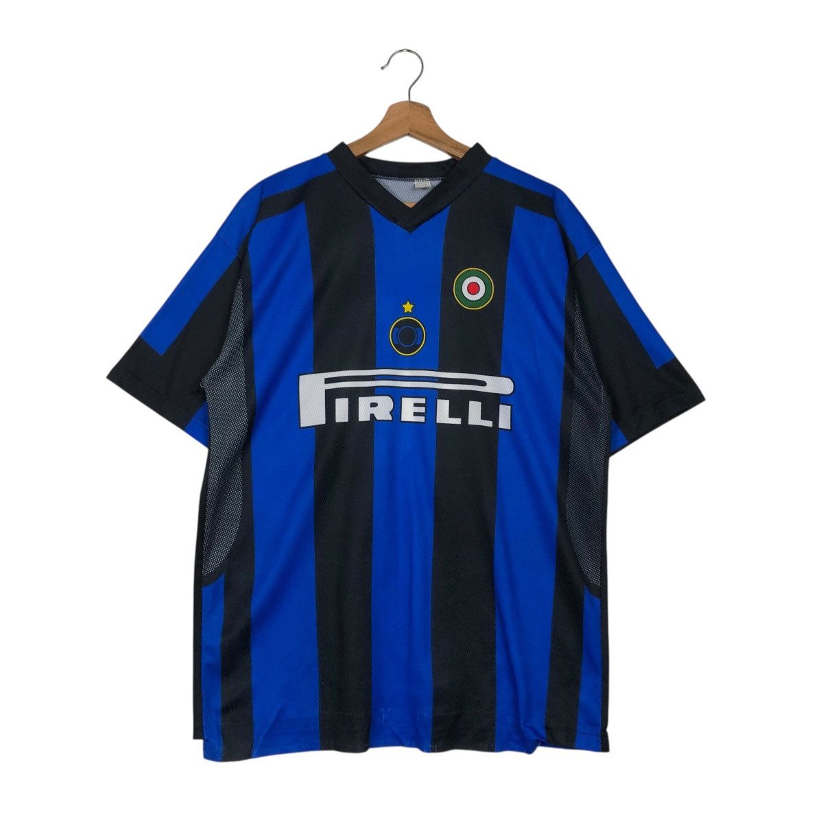 Vintage 📌Vintage Jersey Inter Milan Pirelli Adriano Big Logo Size US XL / EU 56 / 4 - 2 Thumbnail