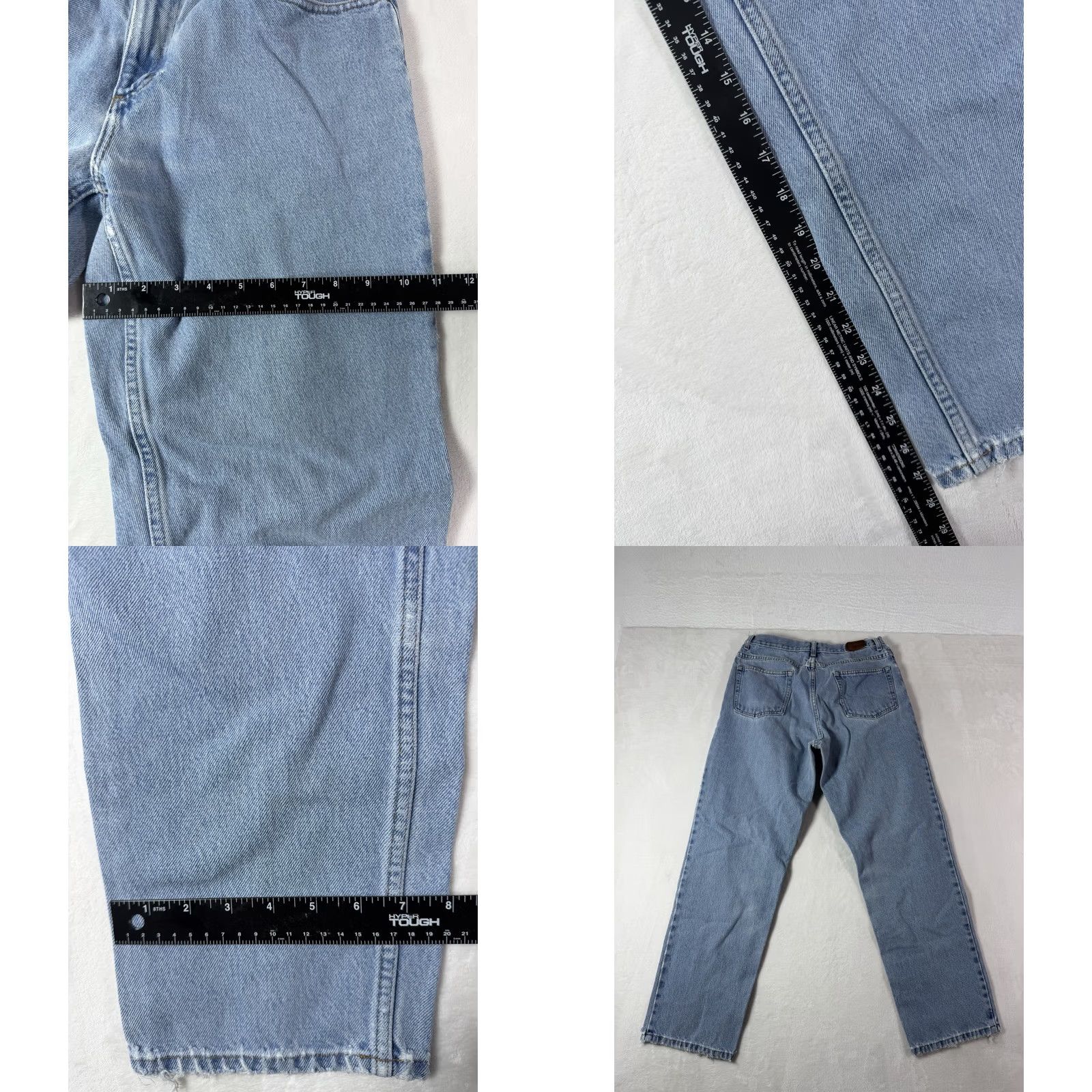 Vintage VINTAGE L.L.Bean Jeans Men's Relaxed Fit Size 32x30 Light Blue Denim Workwear Size US 32 / EU 48 - 8 Thumbnail