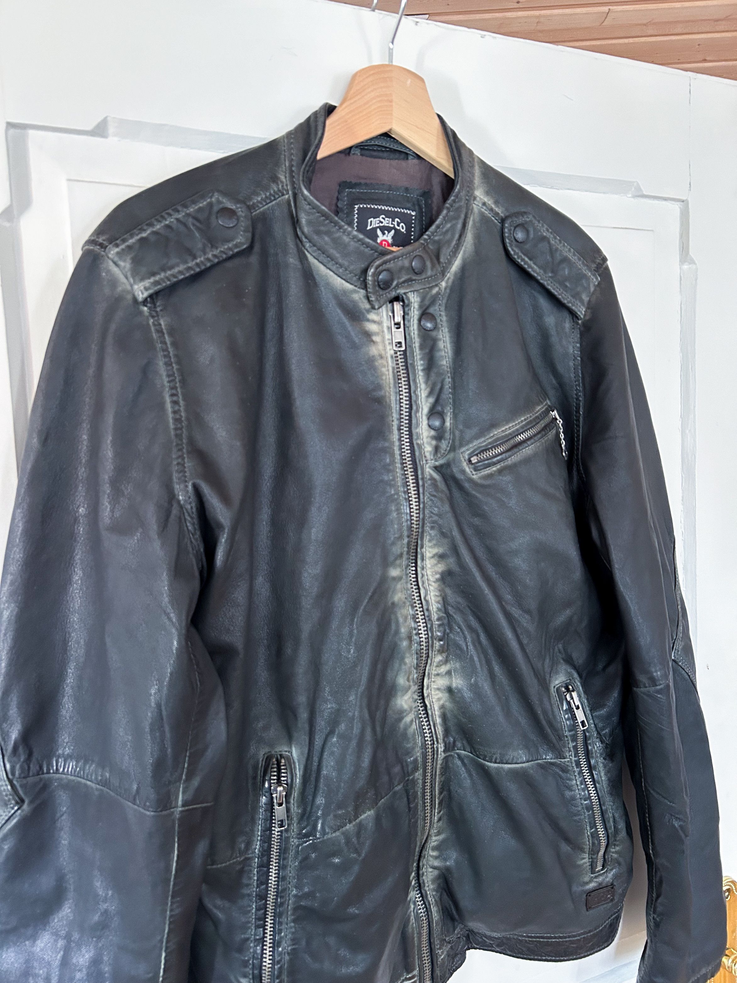 Diesel Vintage Diesel Leather Jacket Size US M / EU 48-50 / 2 - 6 Thumbnail