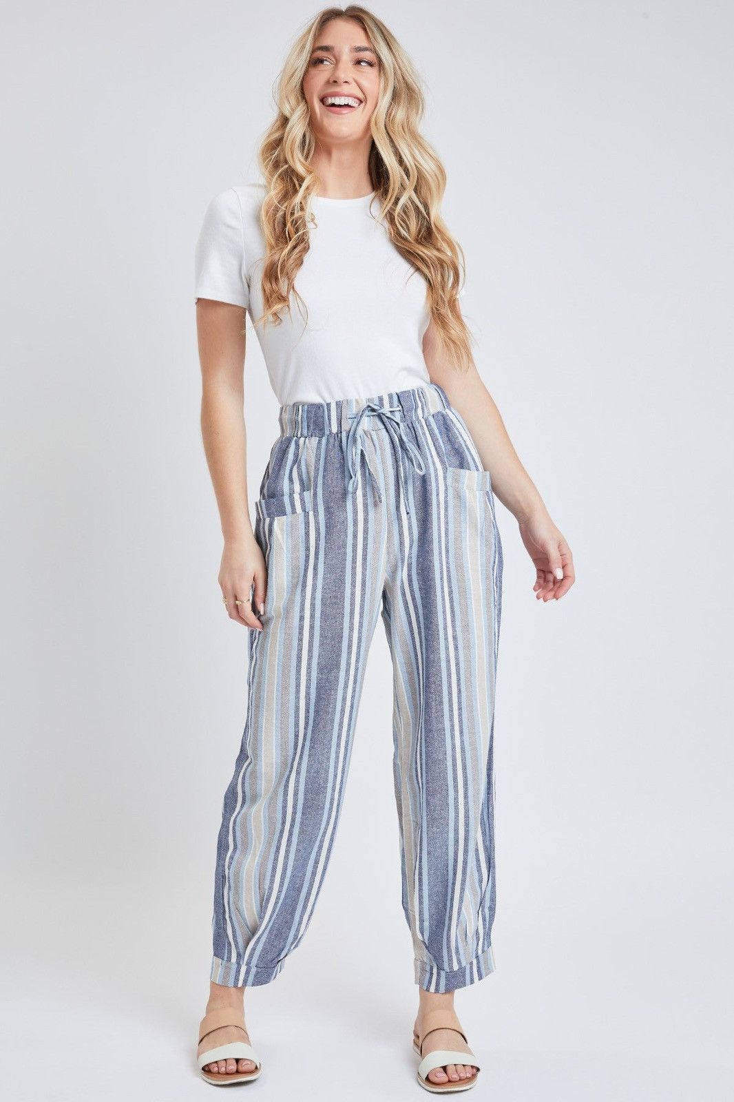 Indigo New Indigo Rein Womens Multicolor High Rise Jogger Pants Size 40" / US 18 - 1 Thumbnail