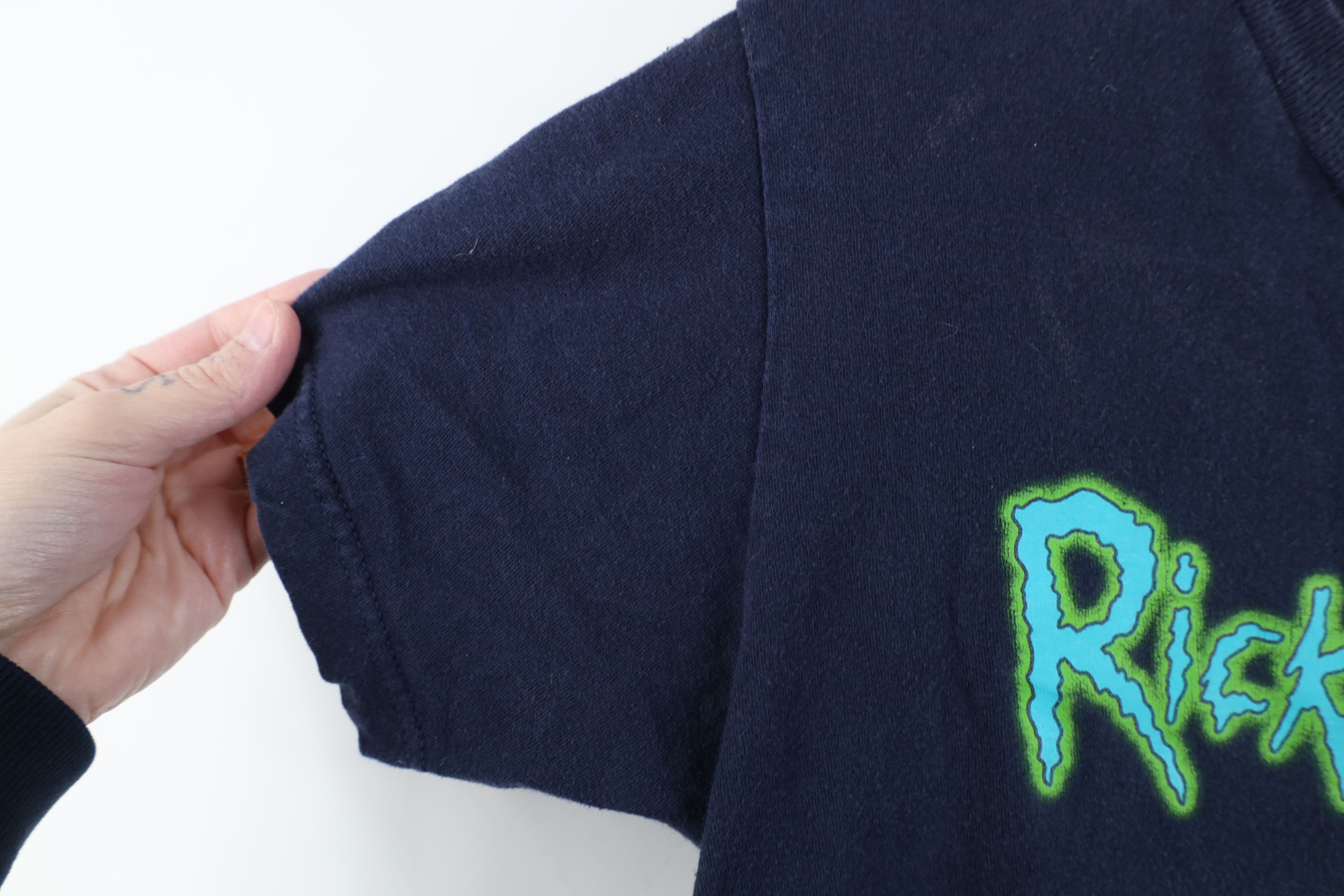 Vintage Y2K Rick and Morty Cartoon Short Sleeve T-Shirt Blue Size S / US 4 / IT 40 - 8 Thumbnail