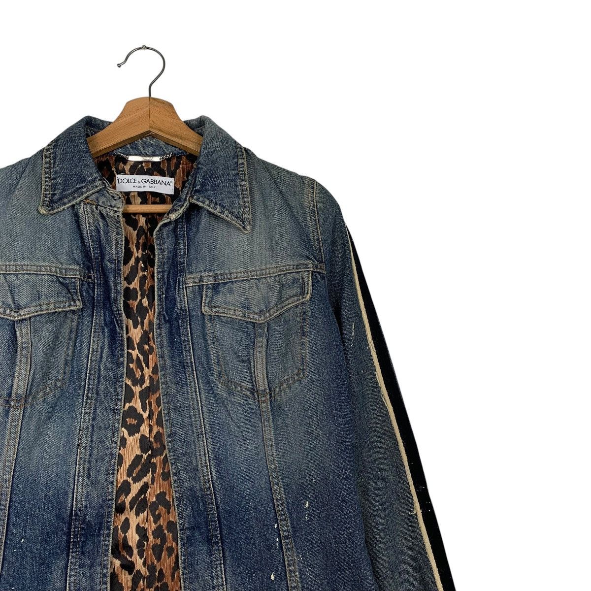 Dolce & Gabbana Dolce & Gabbana Buttonless Denim Trucker Jacket Size M / US 6-8 / IT 42-44 - 5 Thumbnail