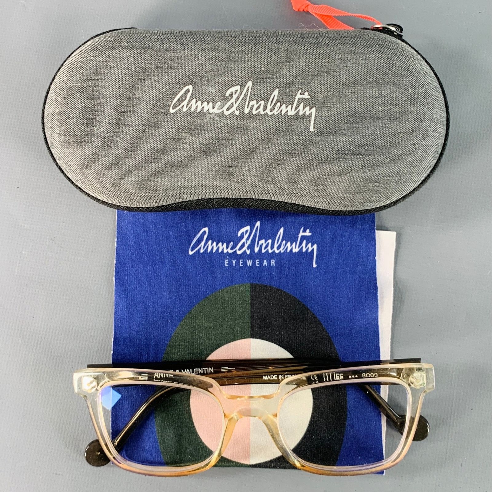Anne & Valentin O Life Brown Clear Two Tone Acetate Frames Eyewear Size ONE SIZE - 7 Thumbnail