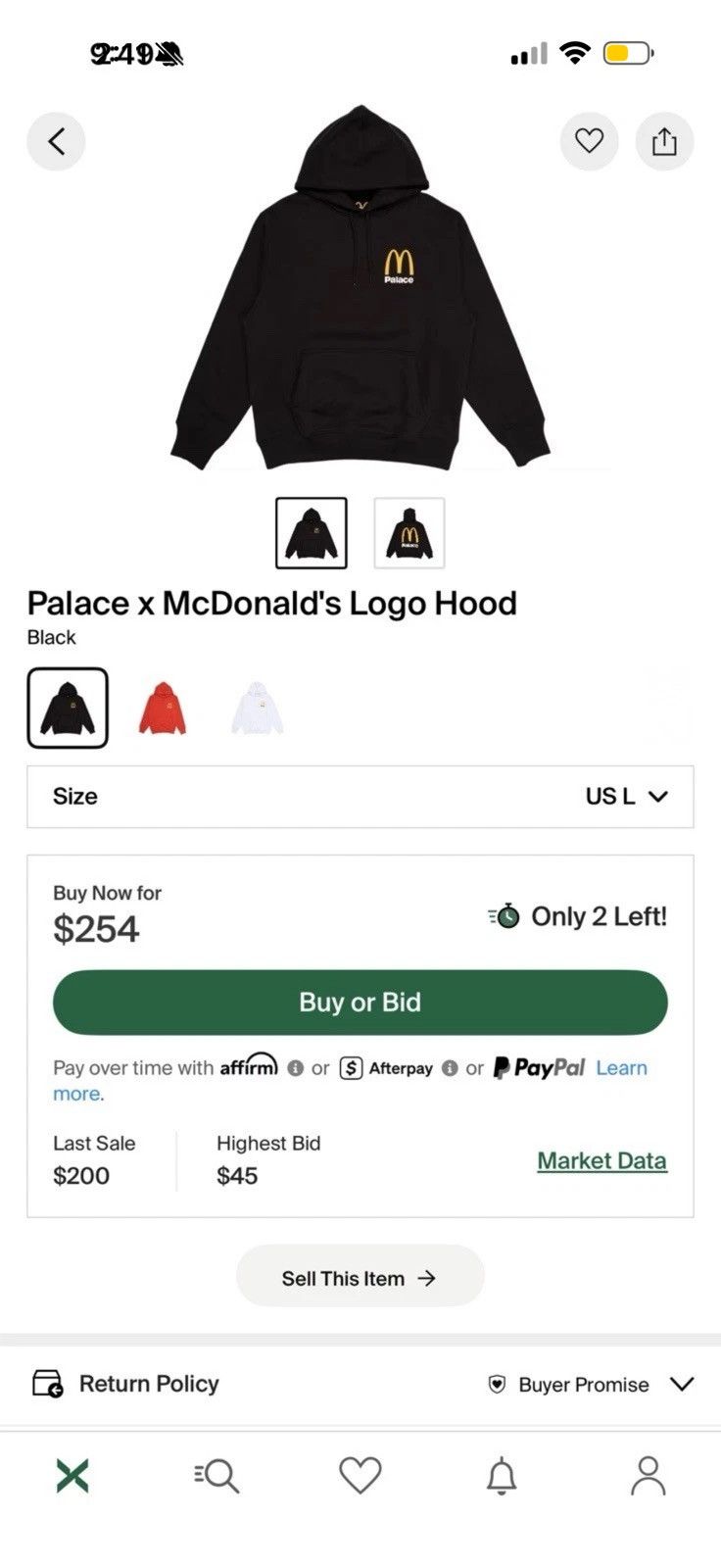 Palace Palace x McDonalds hoodie Size US L / EU 52-54 / 3 - 4 Thumbnail