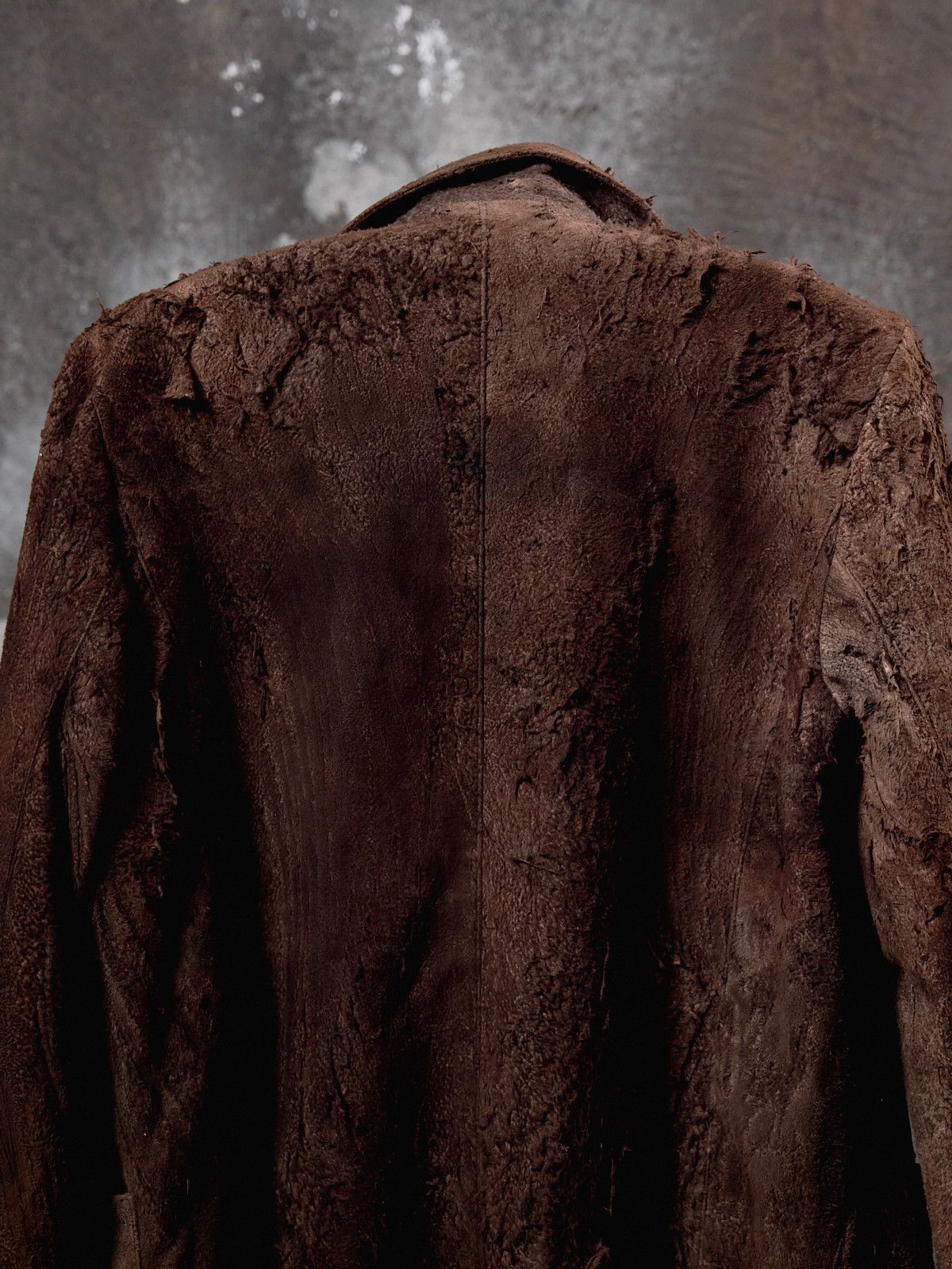 Other Connecters Distressed Suede Brown Slim Fit Suit Jacket Size US M / EU 48-50 / 2 - 6 Thumbnail