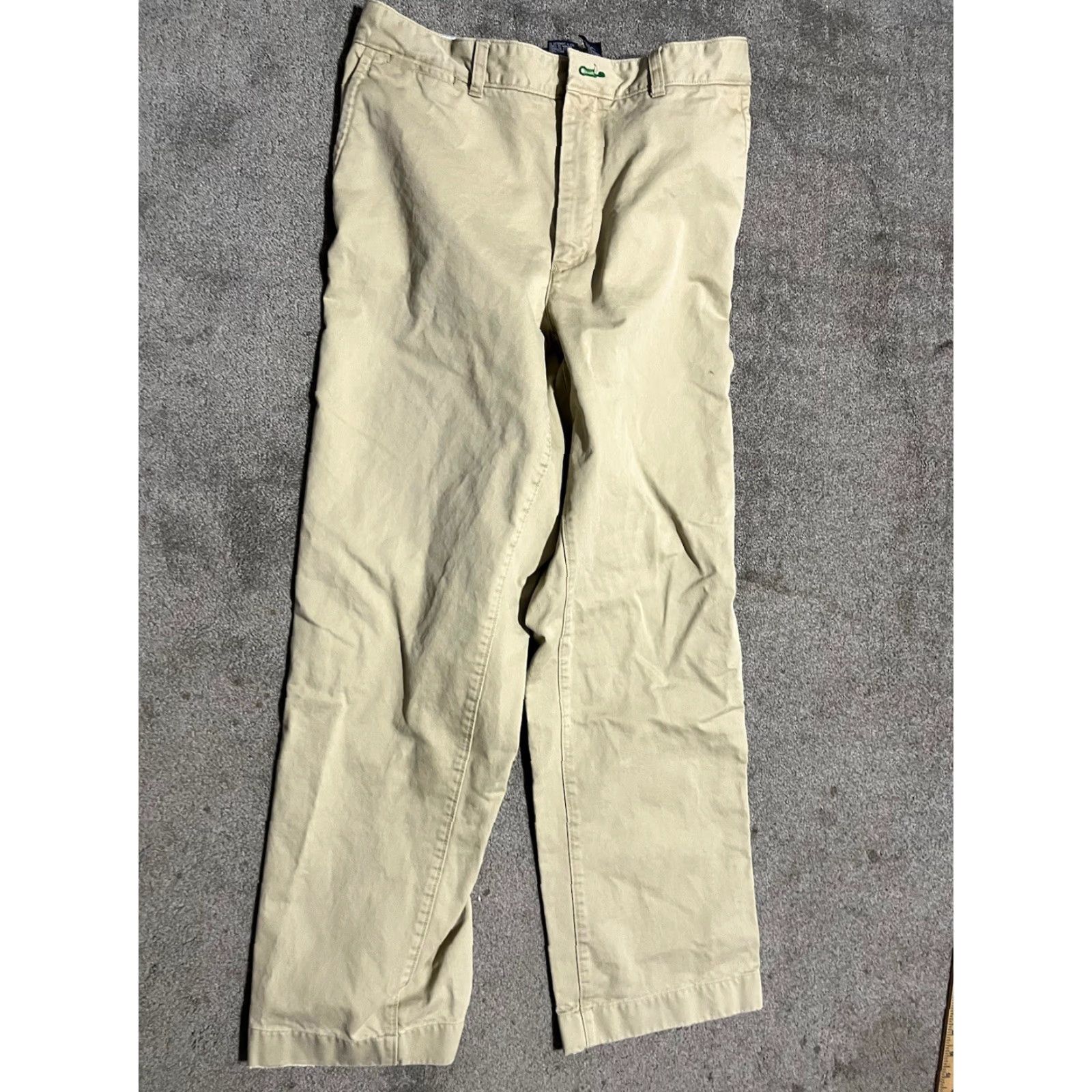 Tommy Hilfiger Tommy Hilfiger Mens Beige Flat Front Vtg Straight Leg Dress Pants Size 36x32 Size US 36 / EU 52 - 2 Thumbnail
