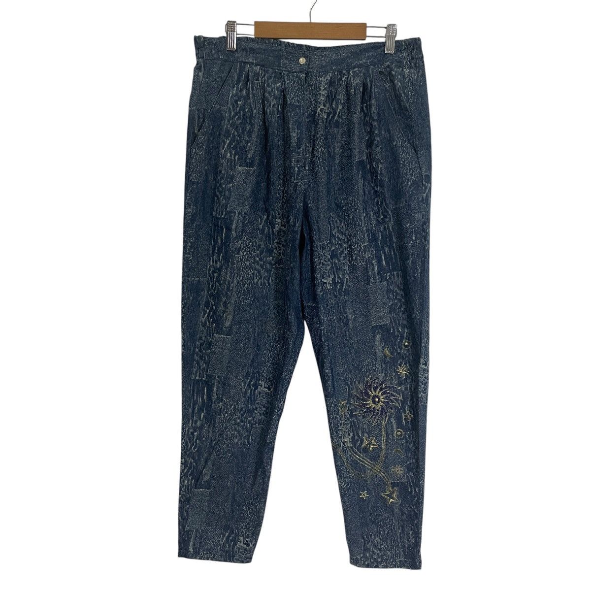 Other Vintage Japanese Designer Art Denim Sweat Pants Size US 32 / EU 48 - 1 Thumbnail