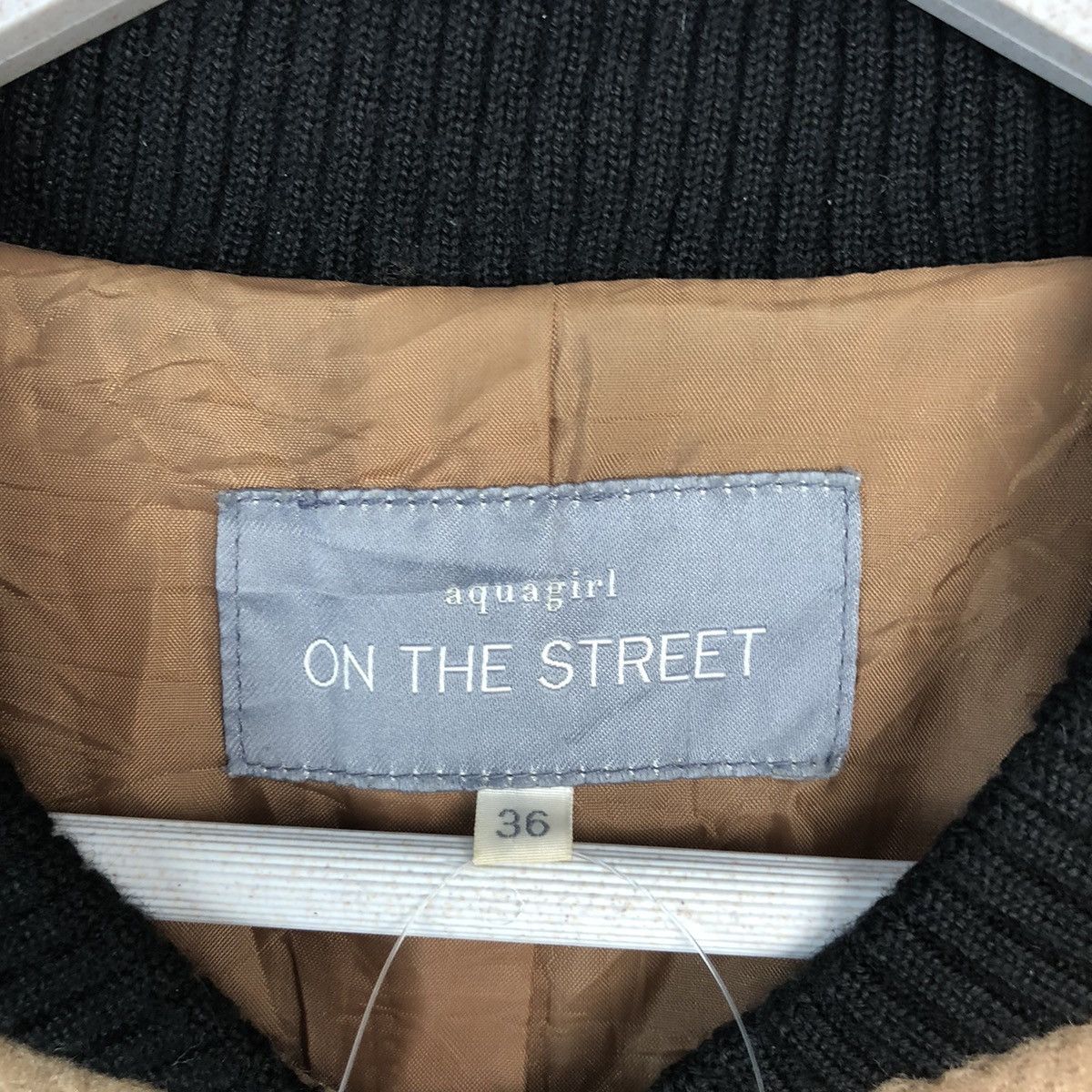 Japanese Brand Aquagirl On The Street Brown Bombers Jacket #A1112 Size XS / US 0-2 / IT 36-38 - 10 Thumbnail