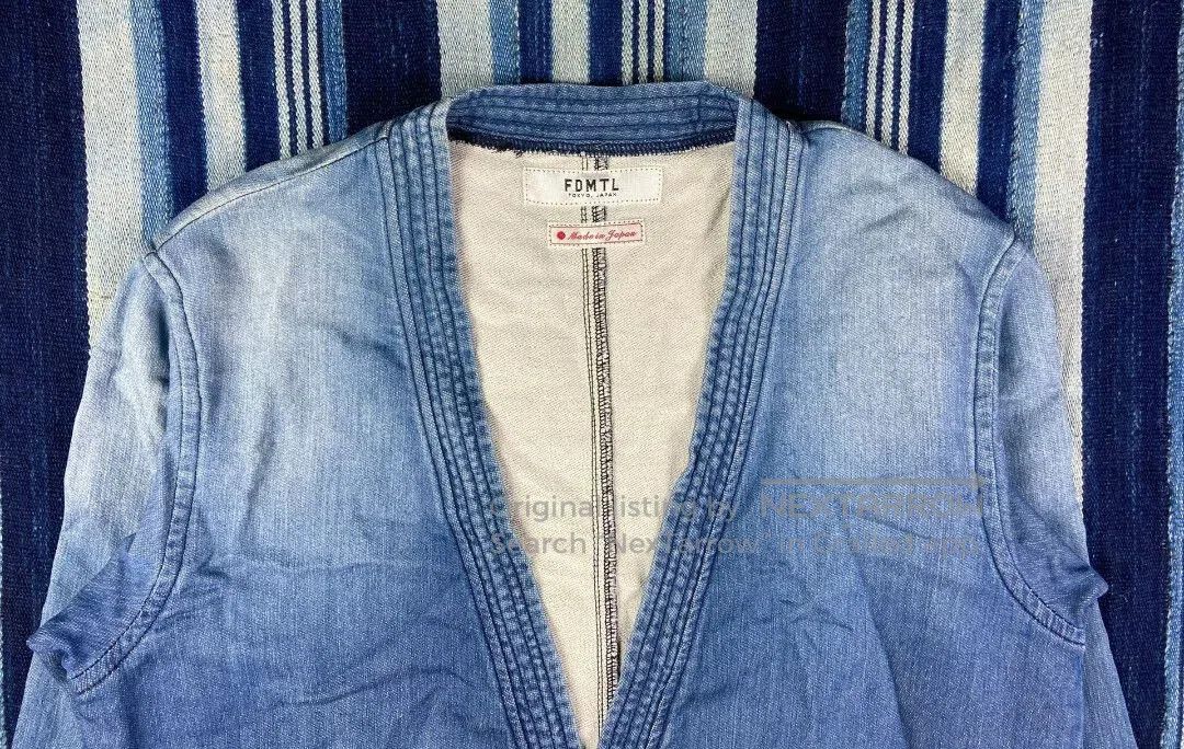 FDMTL FDMTL Indigo Dyed Washed Robe Jacket. Size US M / EU 48-50 / 2 - 4 Thumbnail