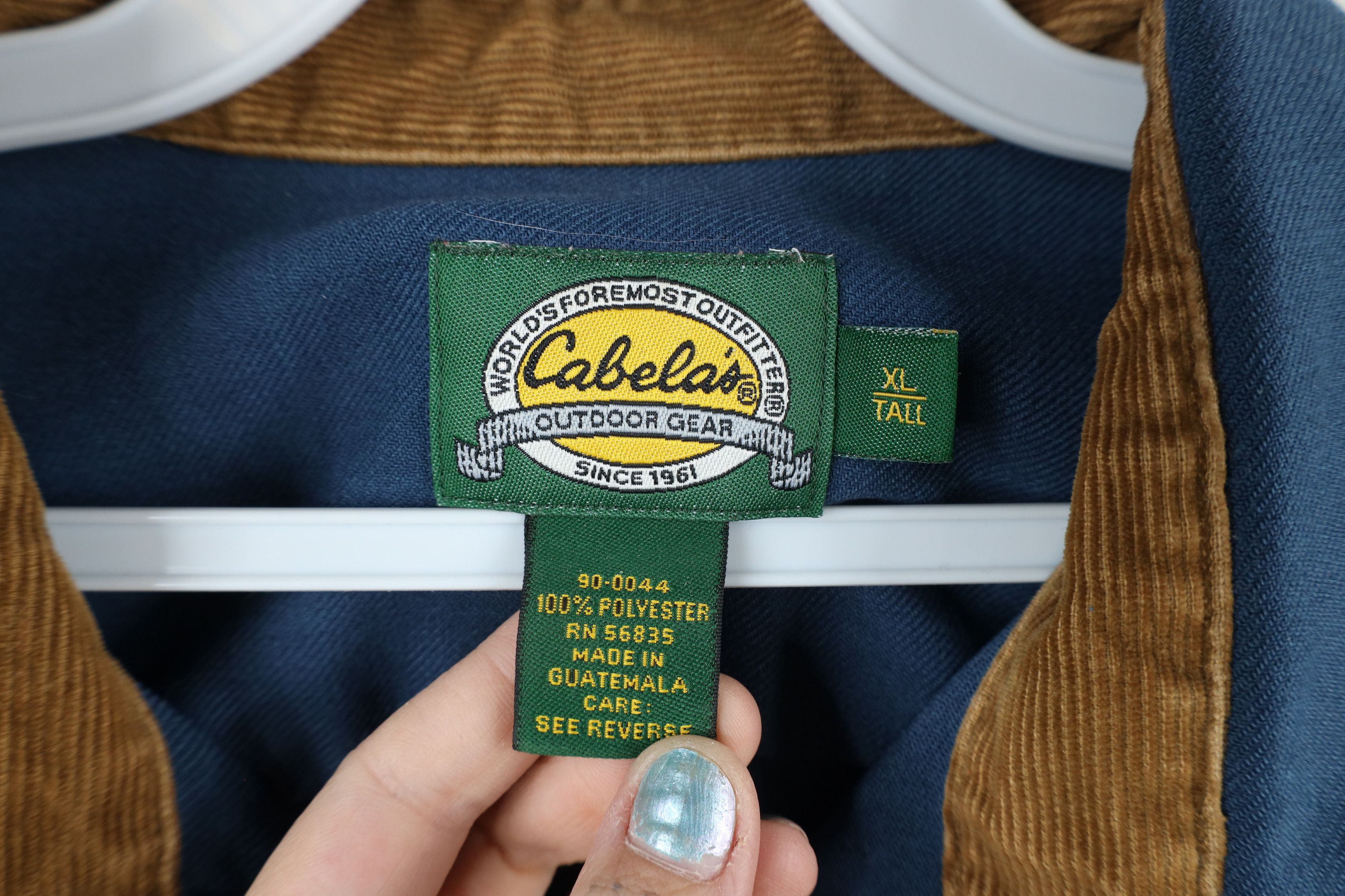 Cabelas × Vintage Vintage 90s Cabelas Double Pocket Collared Button Shirt Size US XL / EU 56 / 4 - 9 Thumbnail