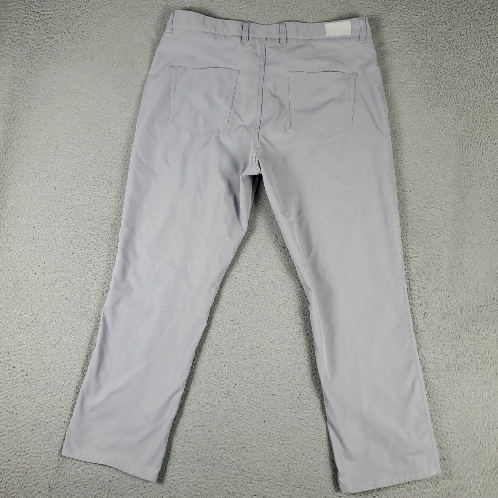 Peter Millar Peter Millar Gray Chino Pants Mens 38x28 5-Pocket Regular Fit Microfiber Size US 38 / EU 54 - 7 Thumbnail