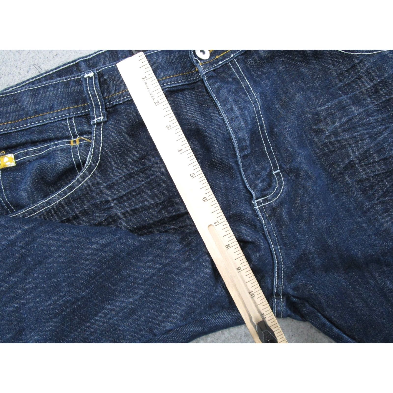 Southpole Southpole Jeans 38x30 Mens Hip Hop Baggy Denim 5-Pocket Blue Yellow Tab 8180 Y2K Vintage Straight Size US 38 / EU 54 - 7 Thumbnail