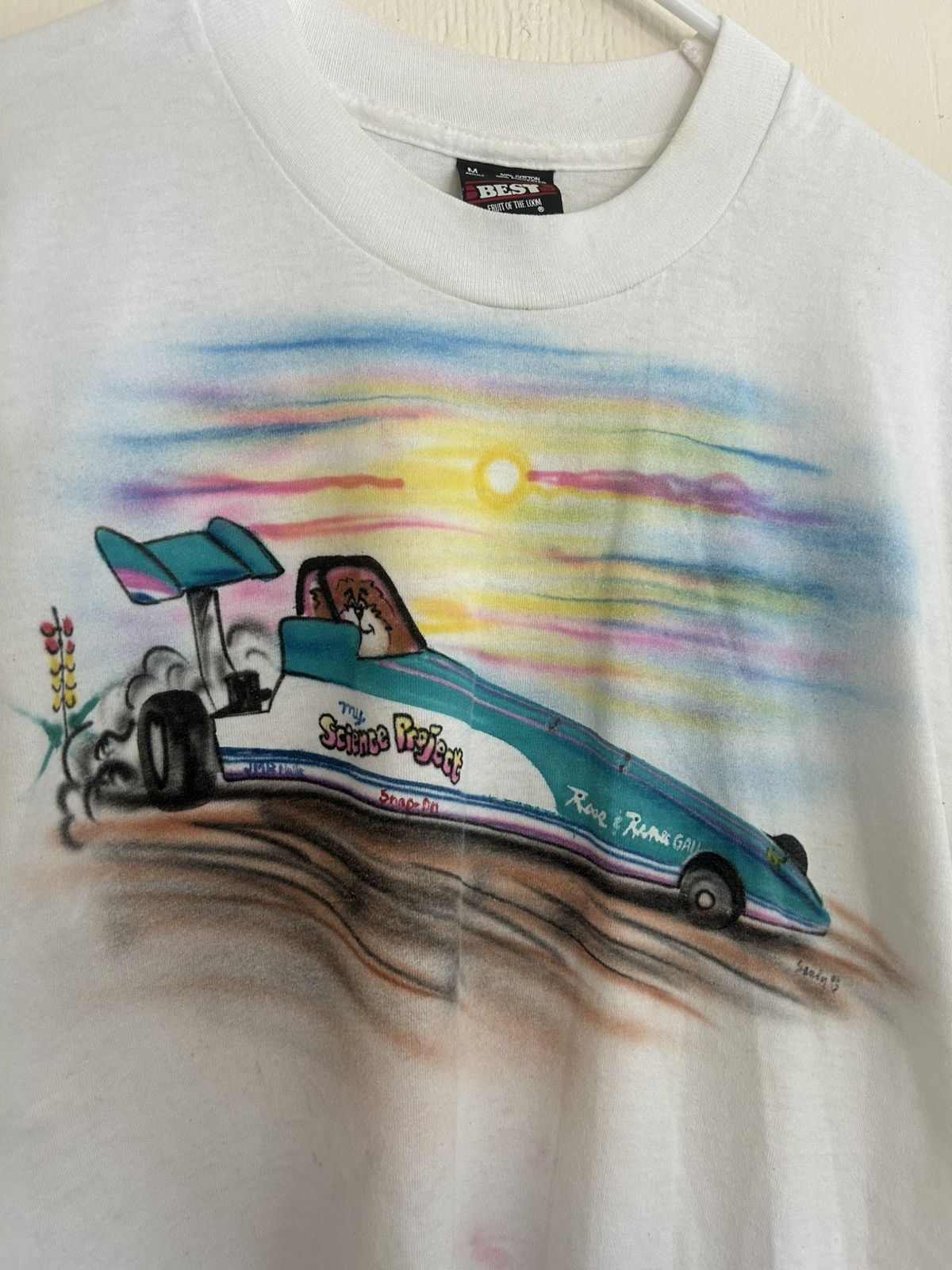 Vintage Vintage My Science Project Racecar Art T-shirt Size US M / EU 48-50 / 2 - 2 Thumbnail