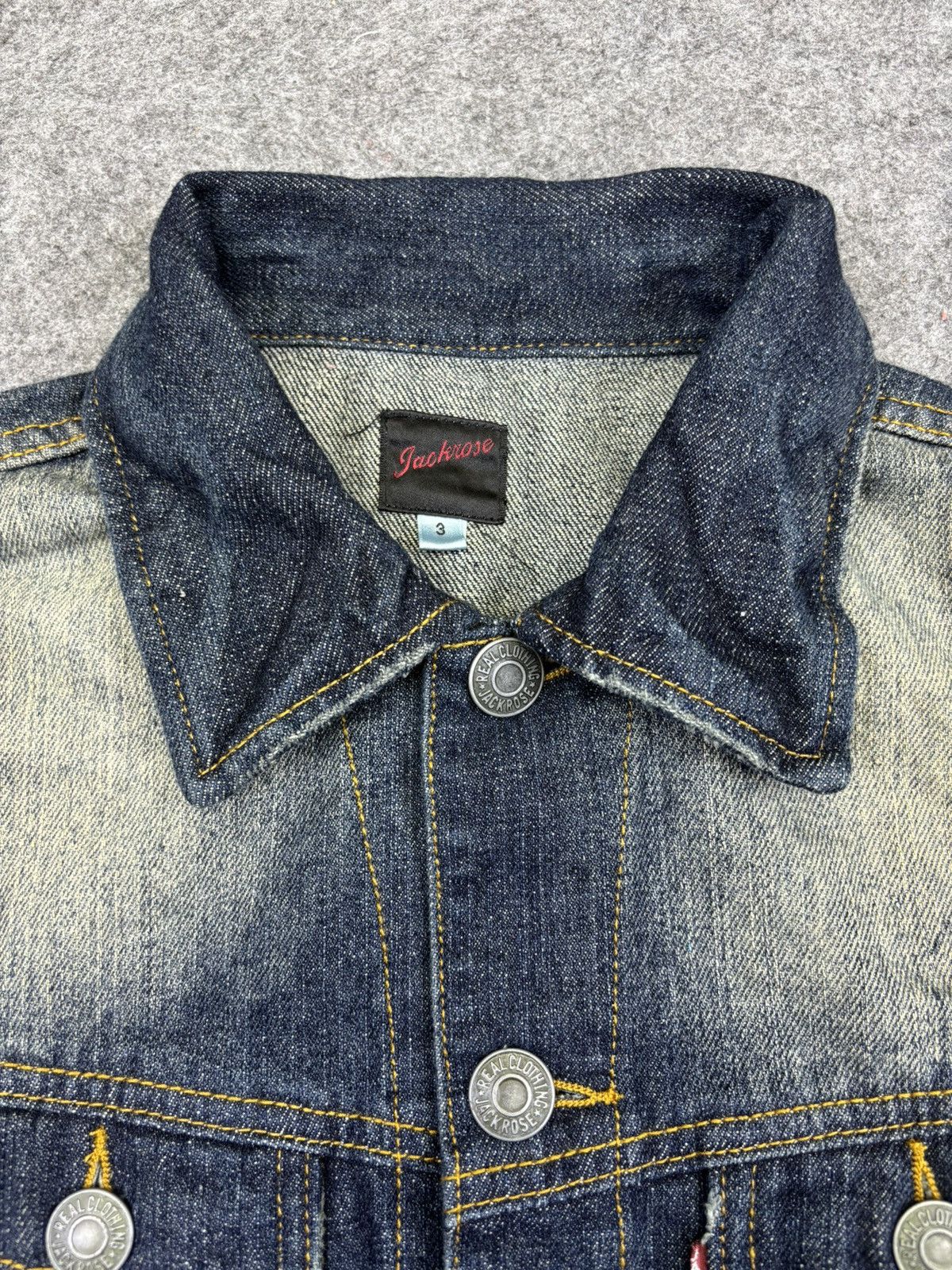 JACKROSE Jackrose Insane Stone Wash Fades Trucker Jacket F819 Size US S / EU 44-46 / 1 - 3 Thumbnail