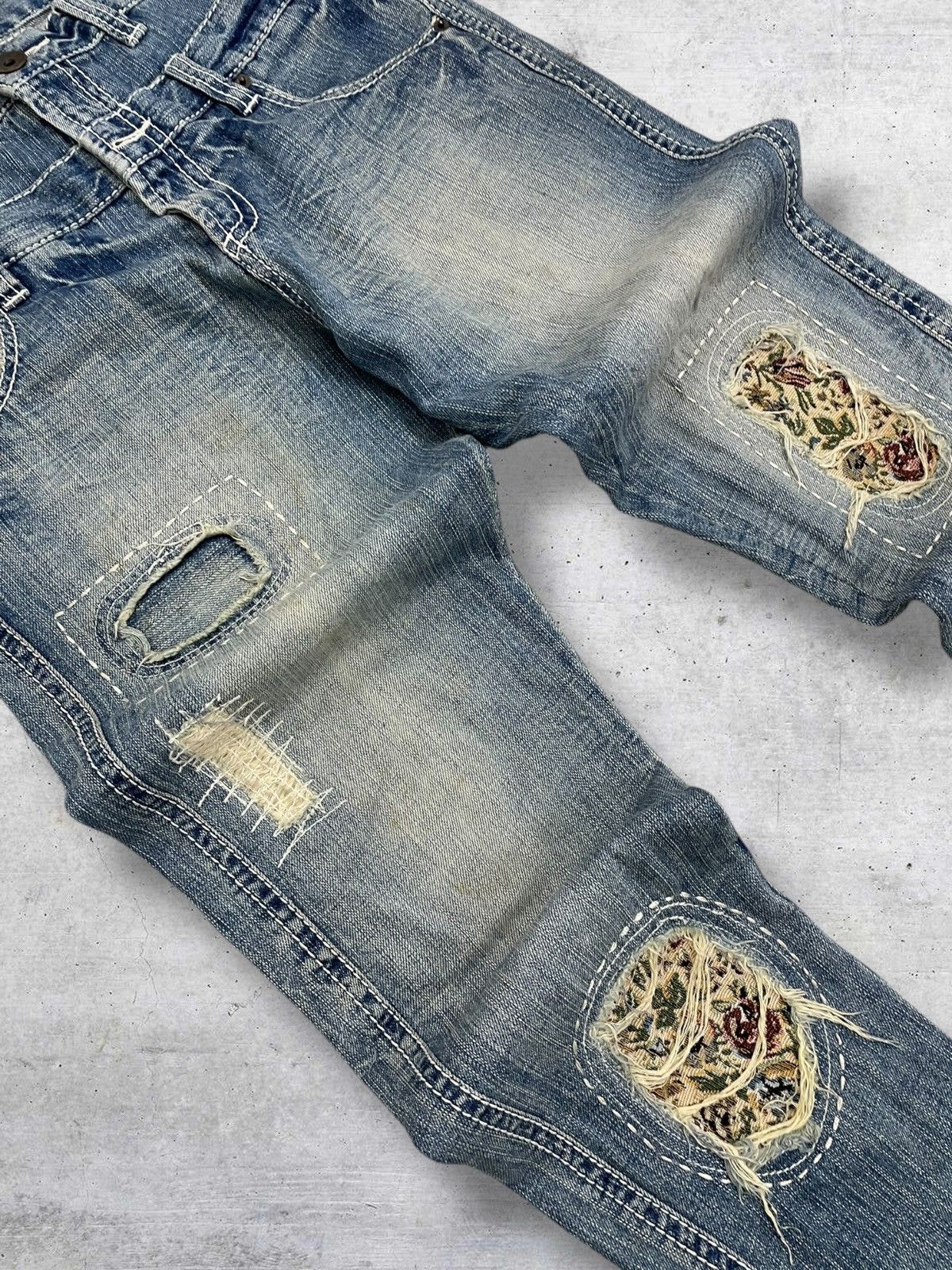 semanticdesign VINTAGE STITCH STUDIO OG JAPAN DESIGNER DOUBLE WAIST DENIM Size US 32 / EU 48 - 8 Thumbnail