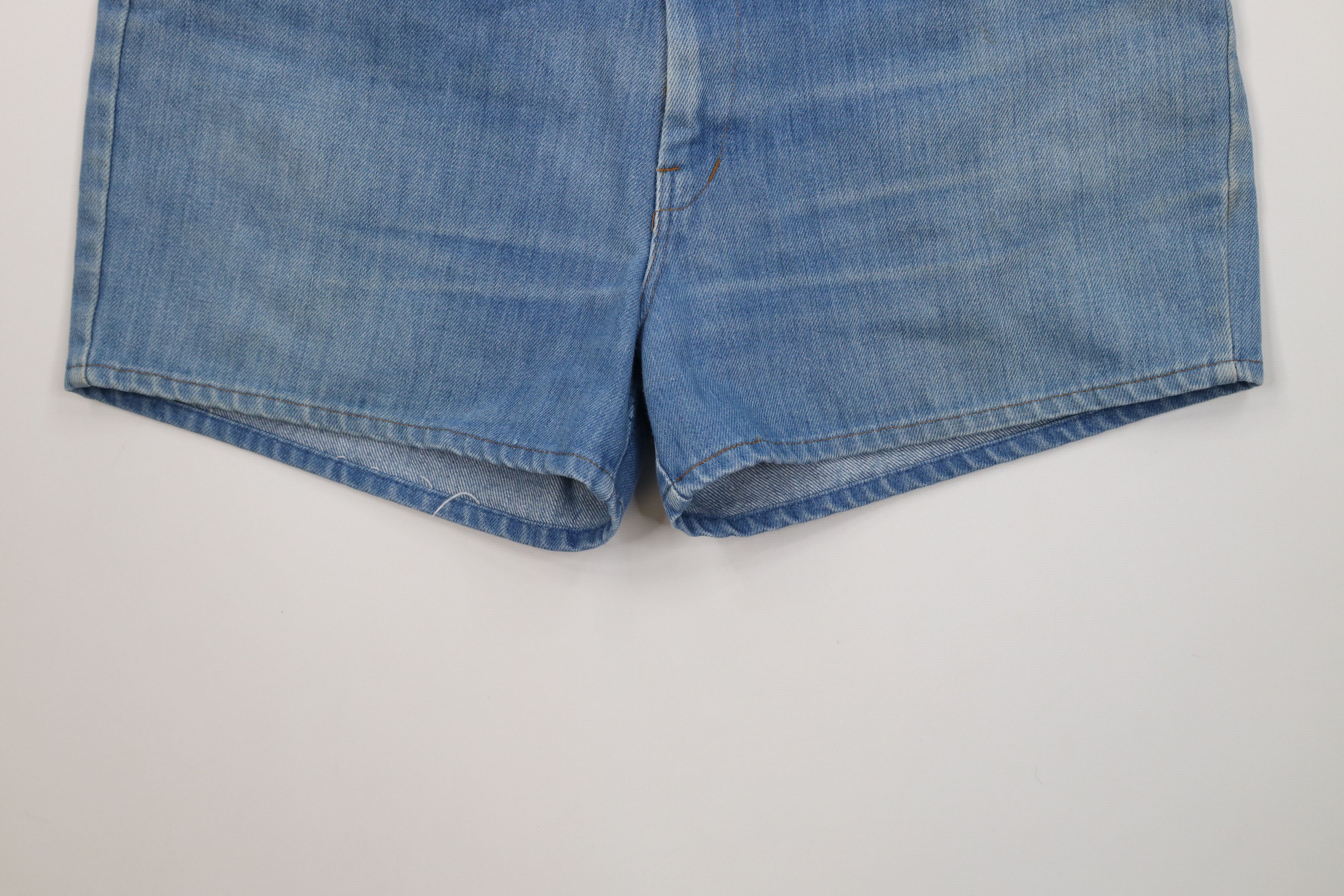 Vintage Vintage 70s Streetwear Above Knee Denim Jean Short USA Size US 36 / EU 52 - 4 Thumbnail