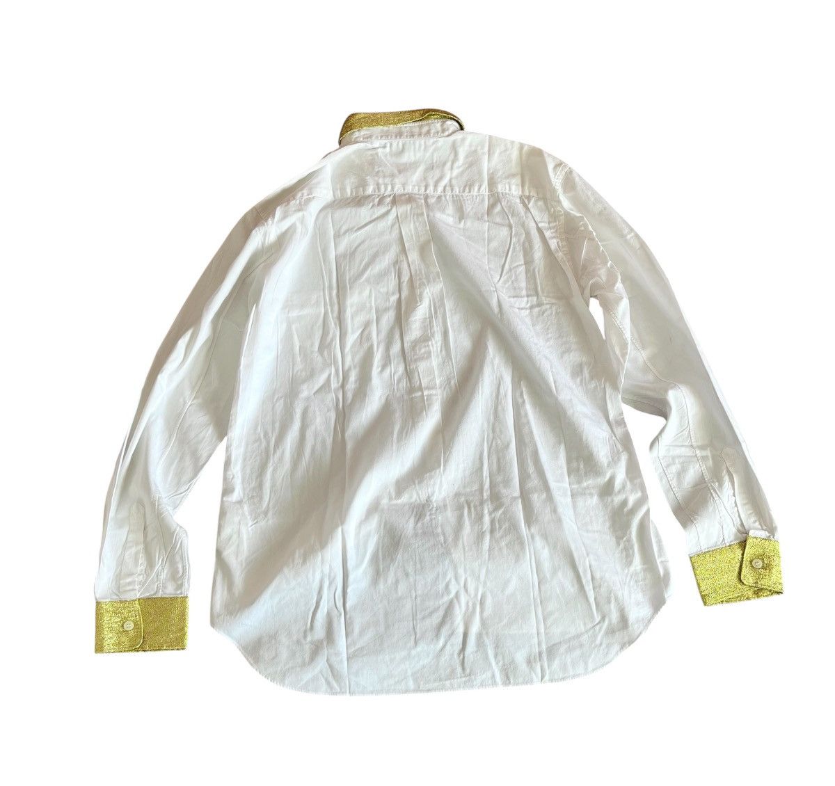 Comme des Garcons Black cdg AD2011 contrast glitter button up formal shirt Size US L / EU 52-54 / 3 - 7 Thumbnail