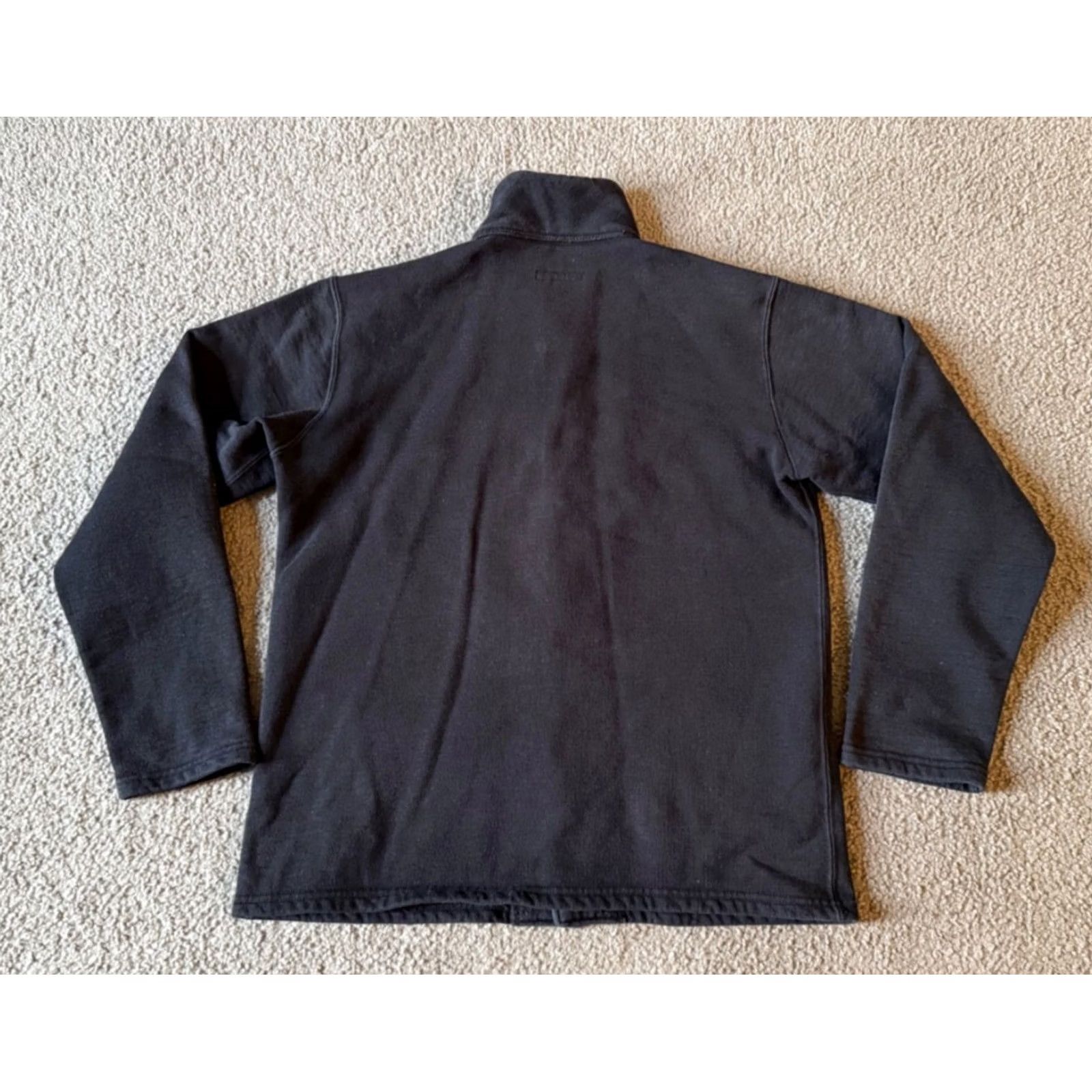 Engineered Garments Engineered Garments Men's Cotton Button Front Shawl Collar Jacket - Small - Black - Knit - Button - Regular Fit Size US S / EU 44-46 / 1 - 2 Thumbnail