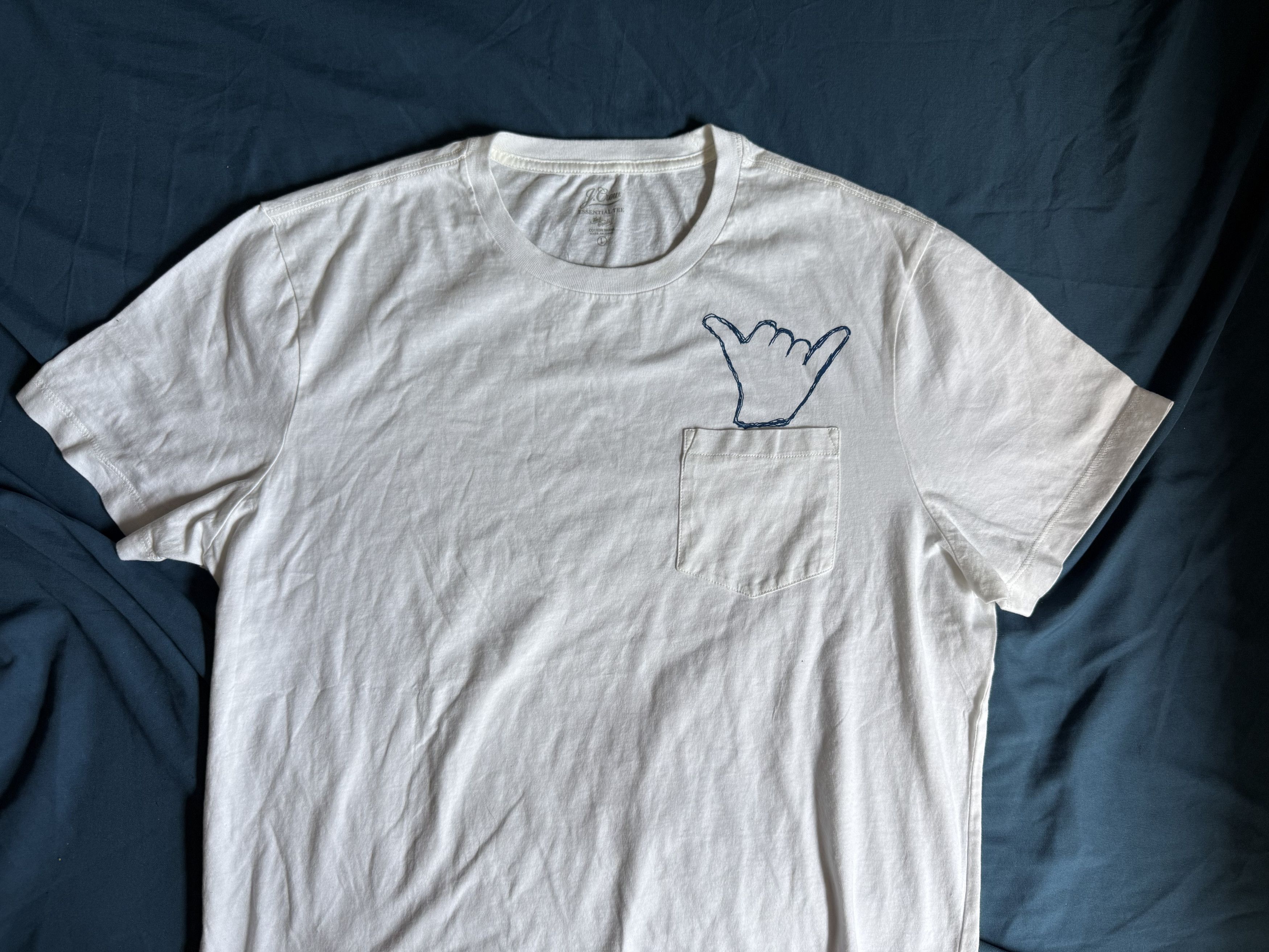 J.Crew J. Crew "Hang Loose" Essential Tee Shirt large $48 Size US L / EU 52-54 / 3 - 2 Thumbnail