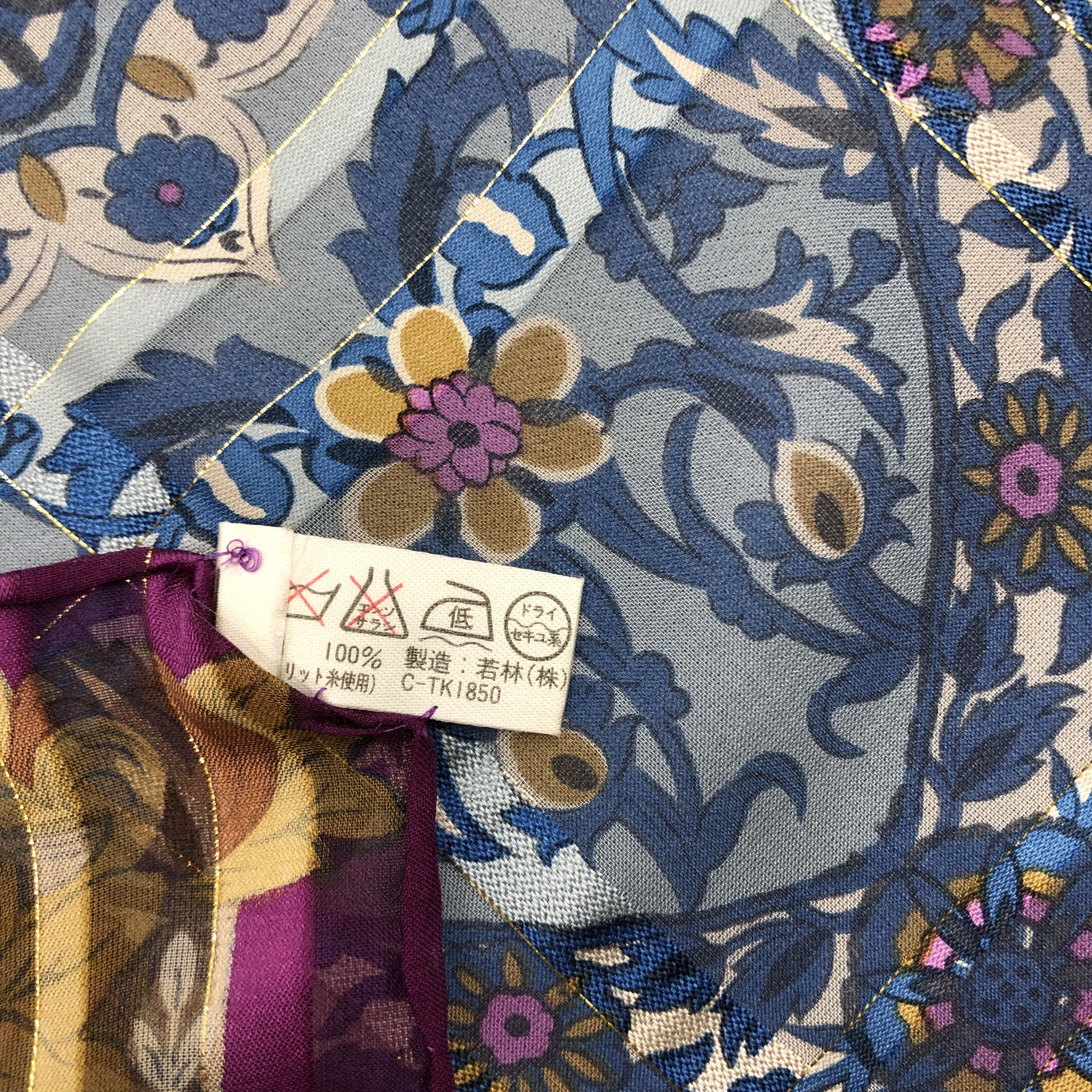 Japanese Brand Vintage Yukiko Hanai SILK Scarf Twill Stole Wraps Scarves Size ONE SIZE - 9 Thumbnail