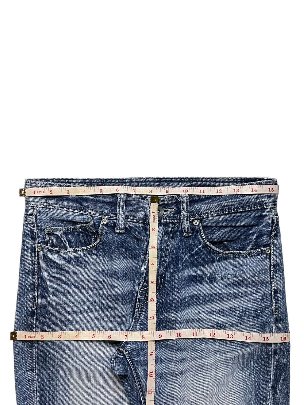 GOSTAR DE FUGA × Japanese Brand Vintage Japanese Fuga Faded Wash Distressed Slim Jeans Size US 31 - 11 Thumbnail