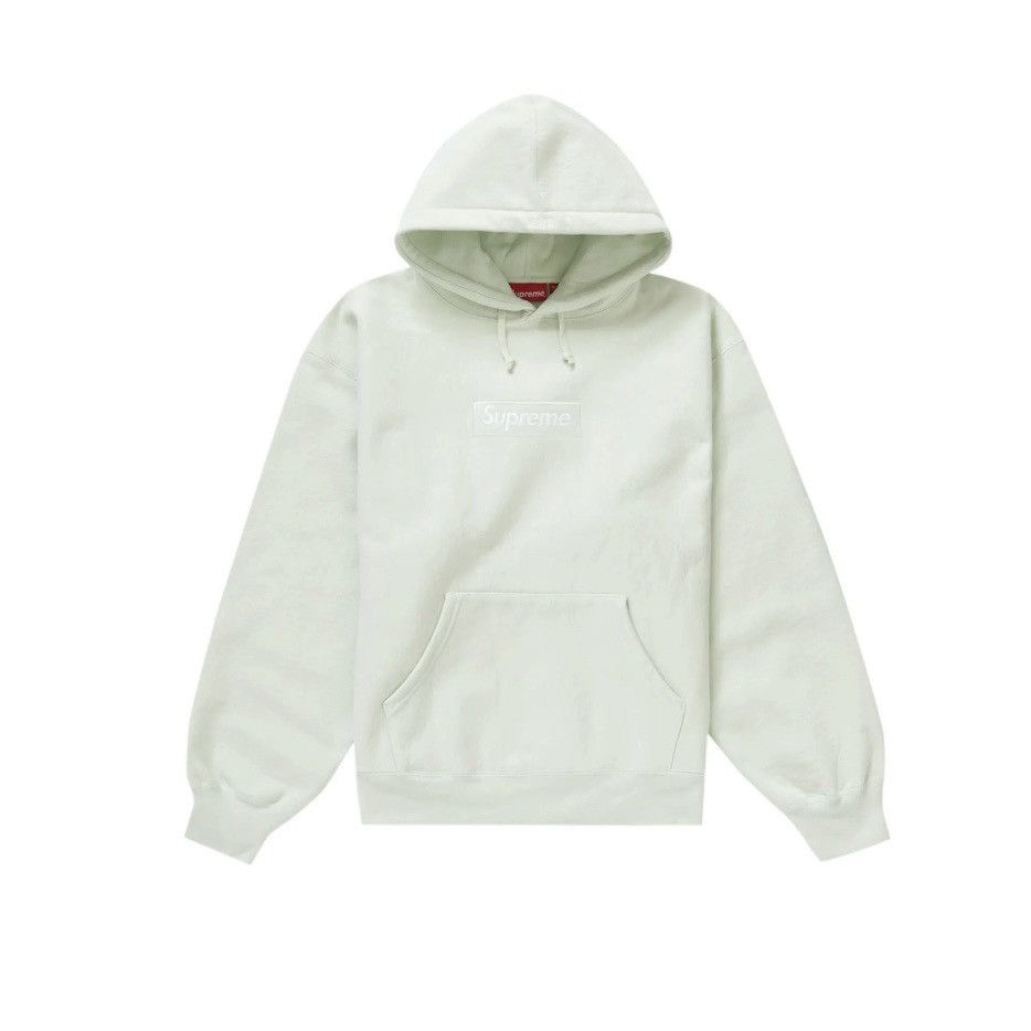 Supreme Supreme Box Logo Sweatshirt FW23 Light Green Size: Medium Size US M / EU 48-50 / 2 - 1 Thumbnail