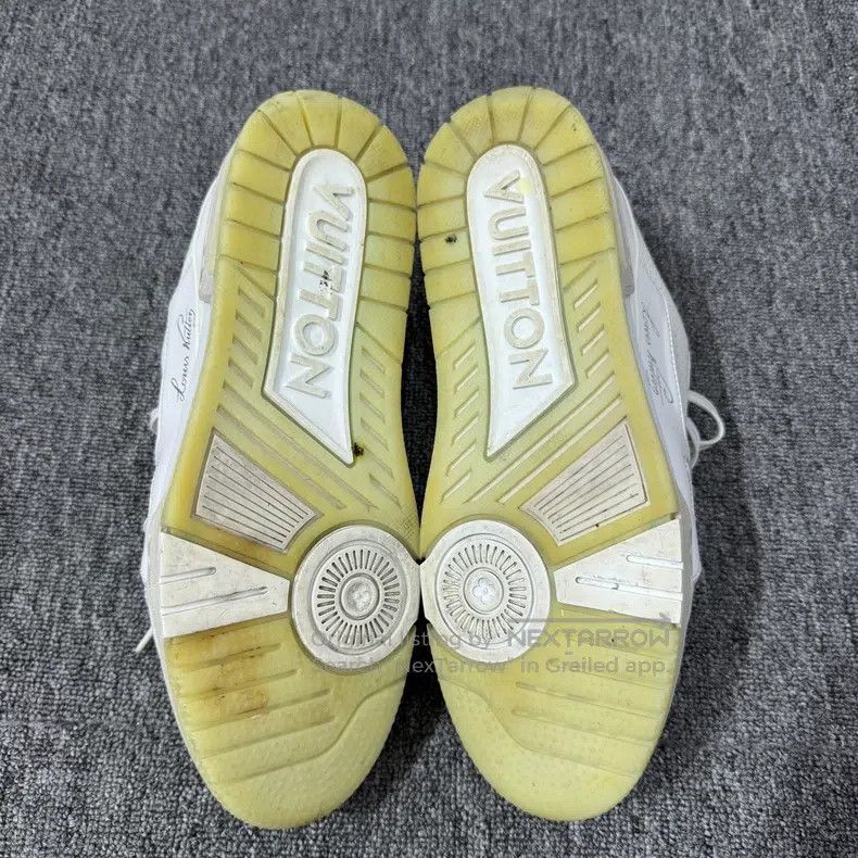 Louis Vuitton Louis Vuitton White cement trainer shoes Size US 7 / EU 40 - 4 Thumbnail