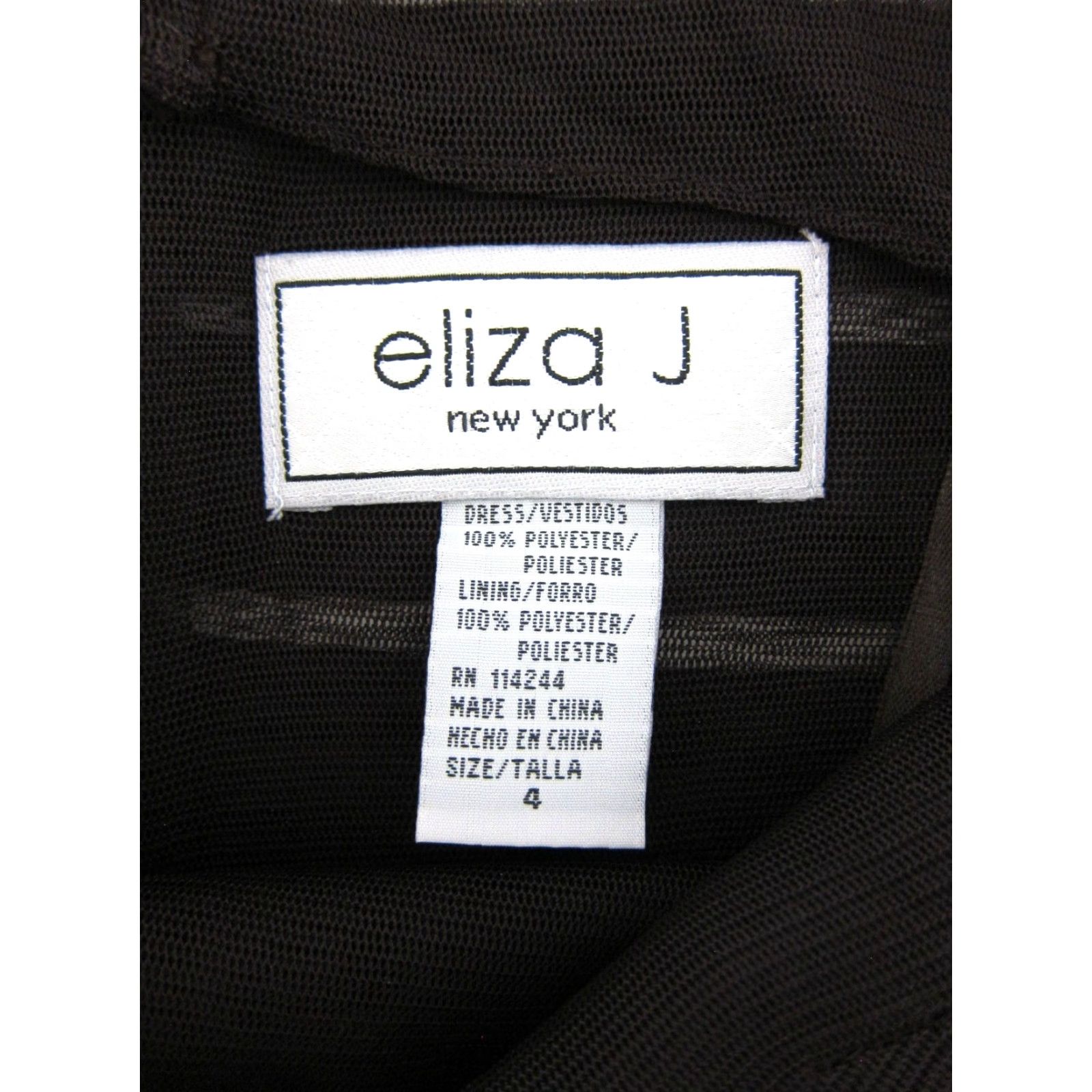 Vintage Eliza J New York Brown Sleeveless Layer Tiered Work Party Formal Sheath Dress 4 Size S / US 4 / IT 40 - 3 Thumbnail